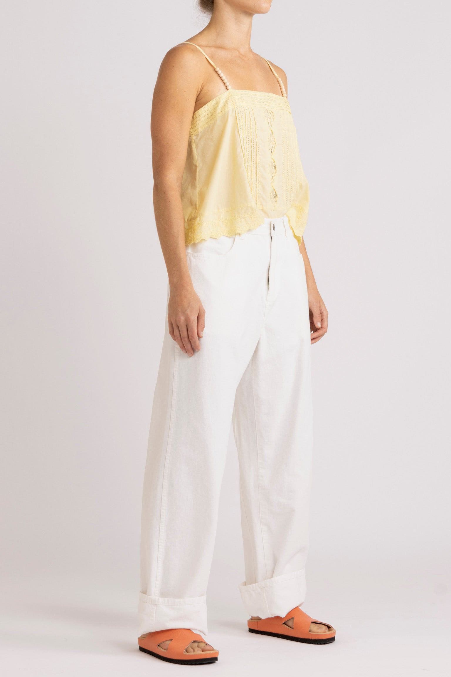 Charlotte Embroidered Cotton Cami