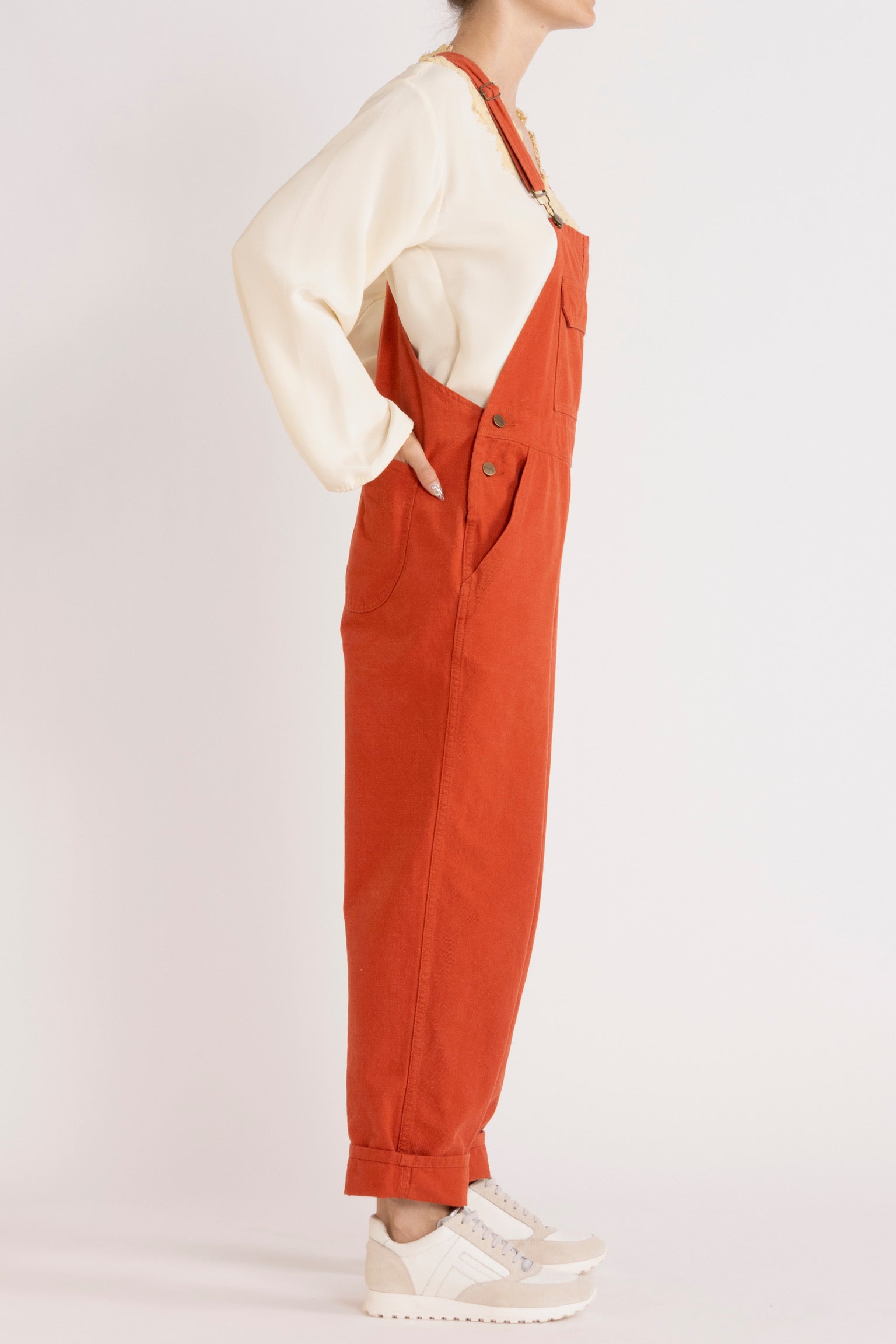 Melina Cotton Twill Overalls