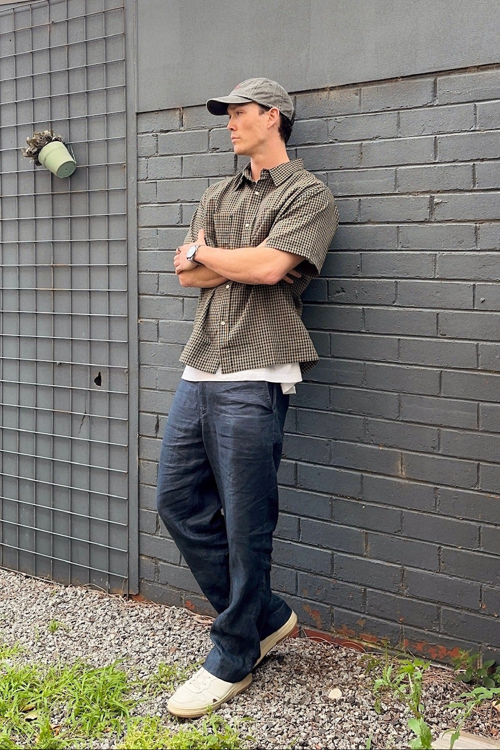 Travis Check Cotton Short Sleeve Shirt