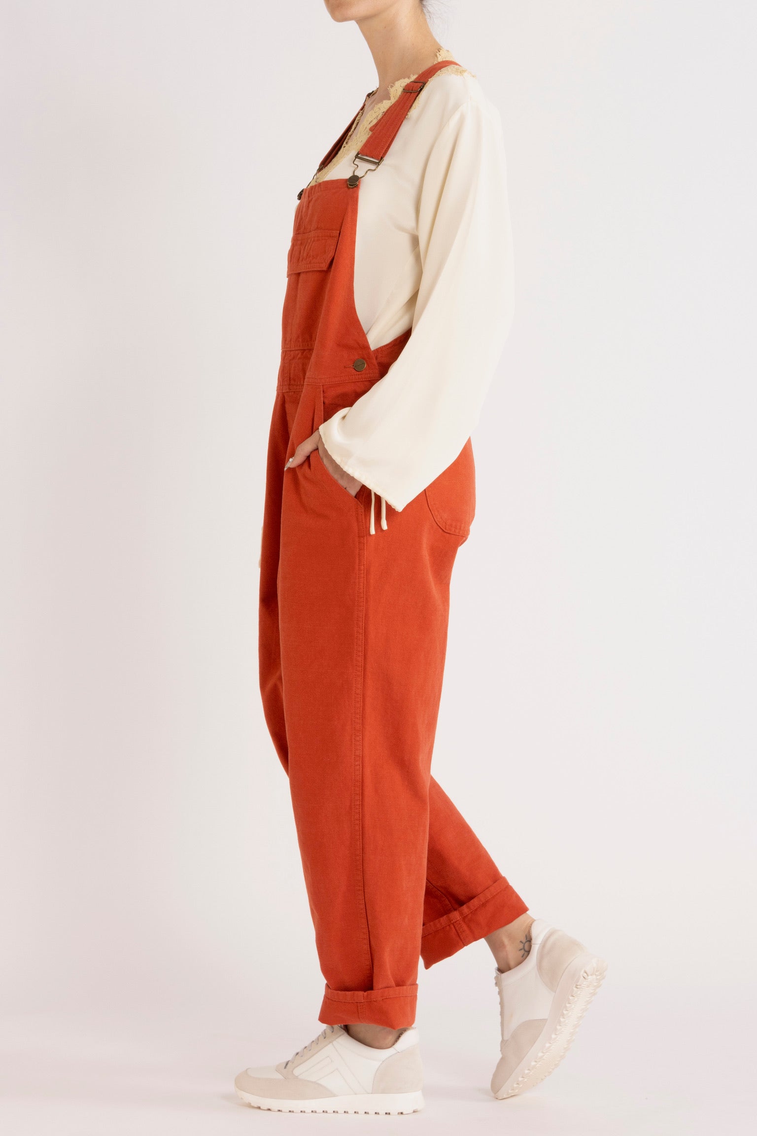 Melina Cotton Twill Overalls
