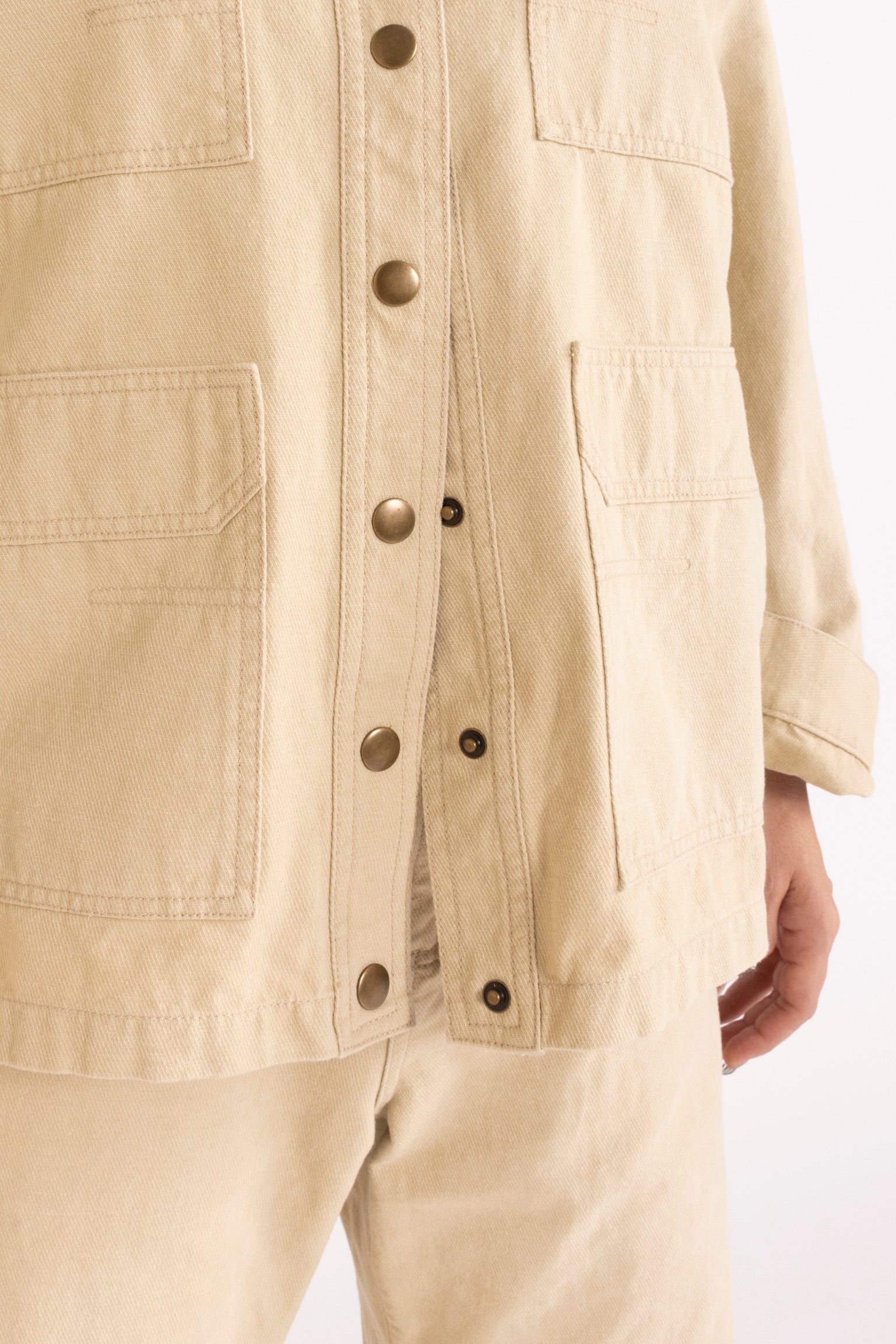 Melina Cotton Twill Utility Jacket