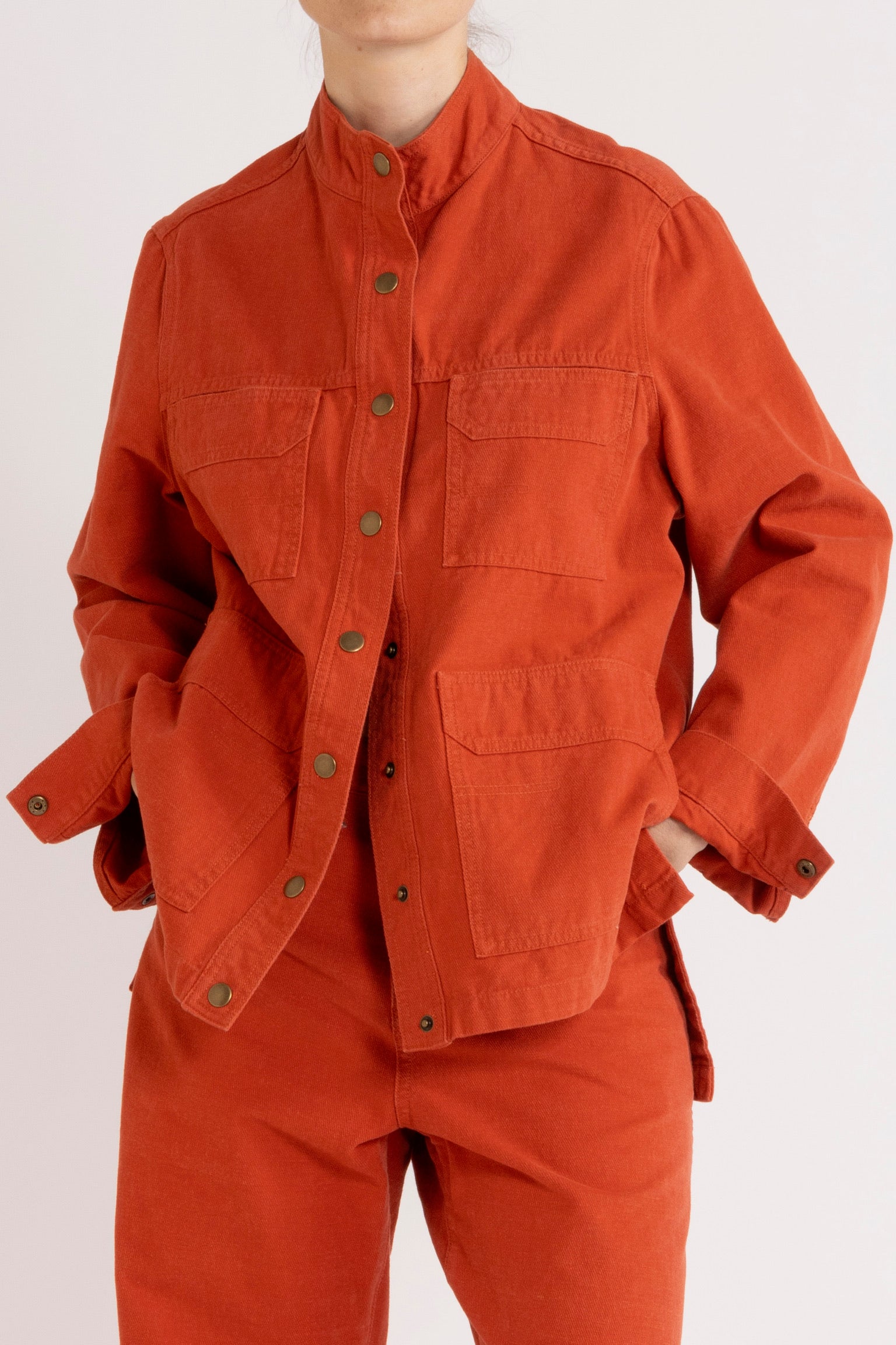 Melina Cotton Twill Utility Jacket