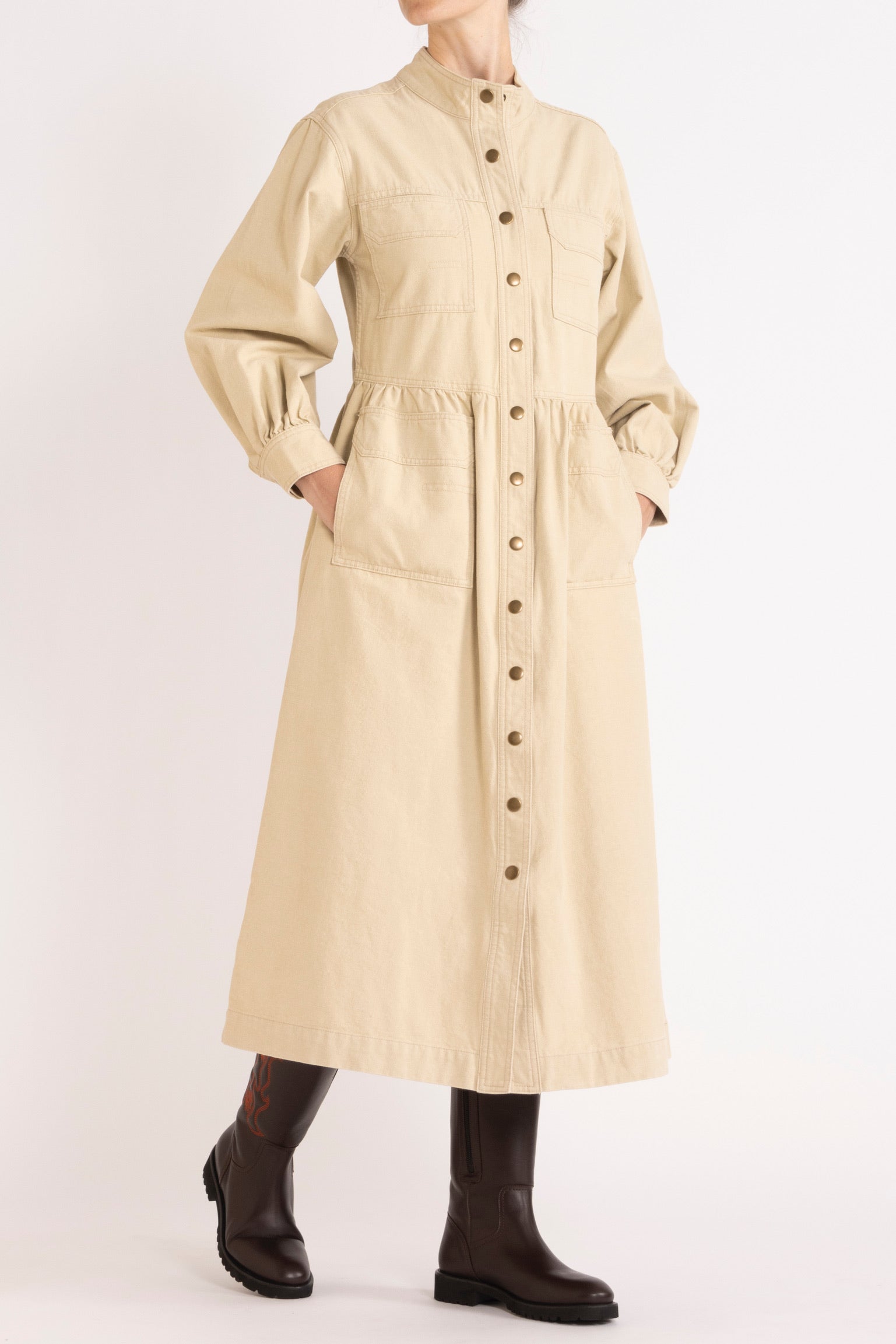 Melina Cotton Twill Dress 