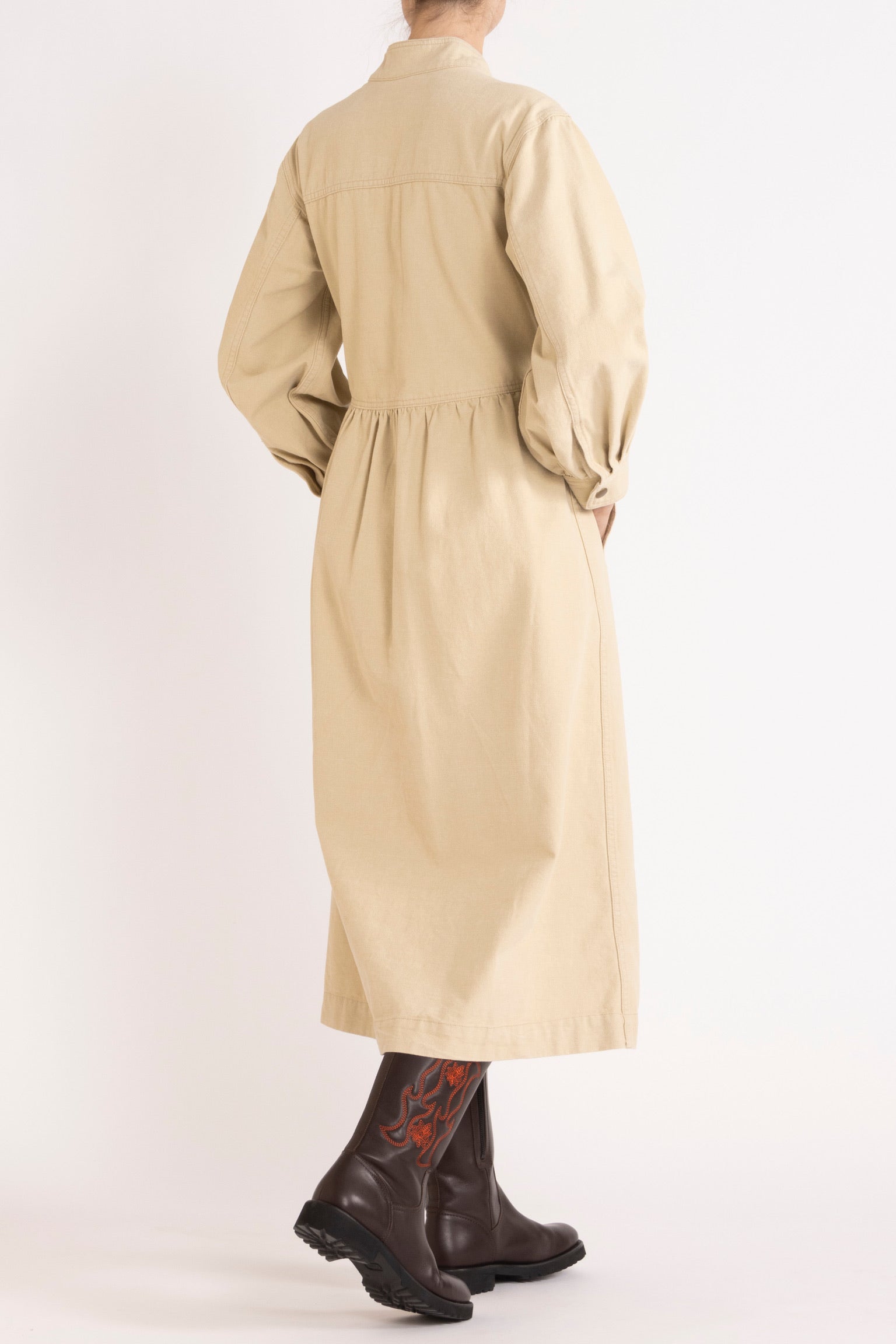 Stone Cotton Twill Dress 