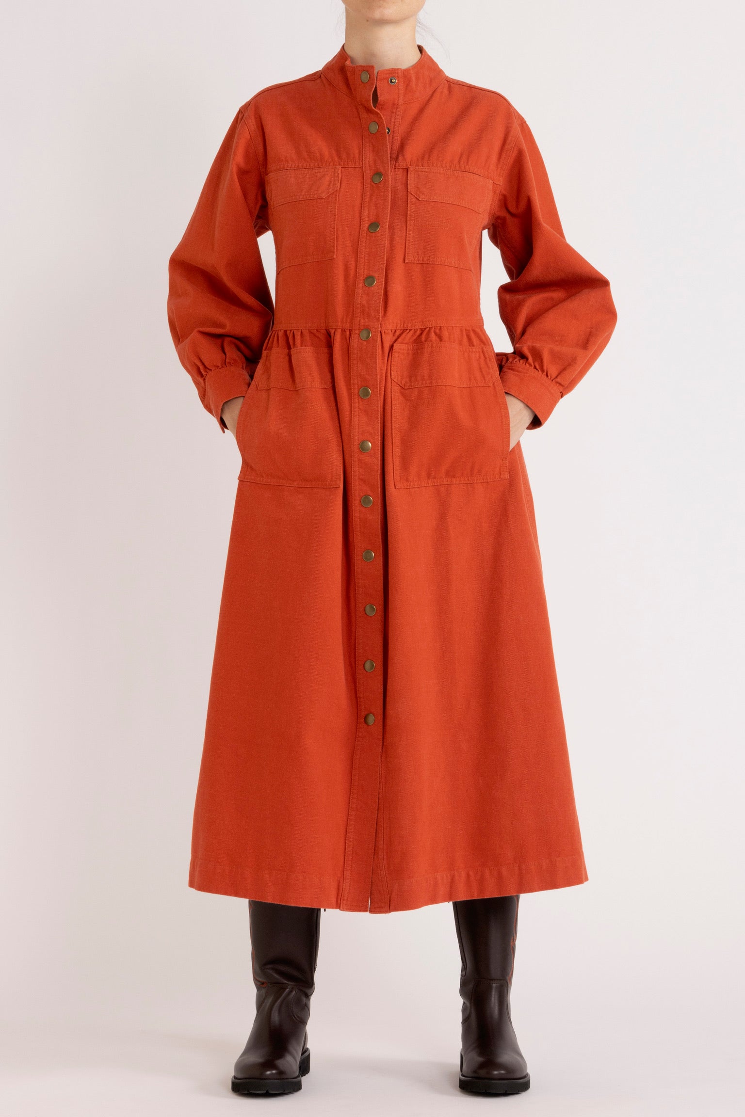 Twill Dress Paprika