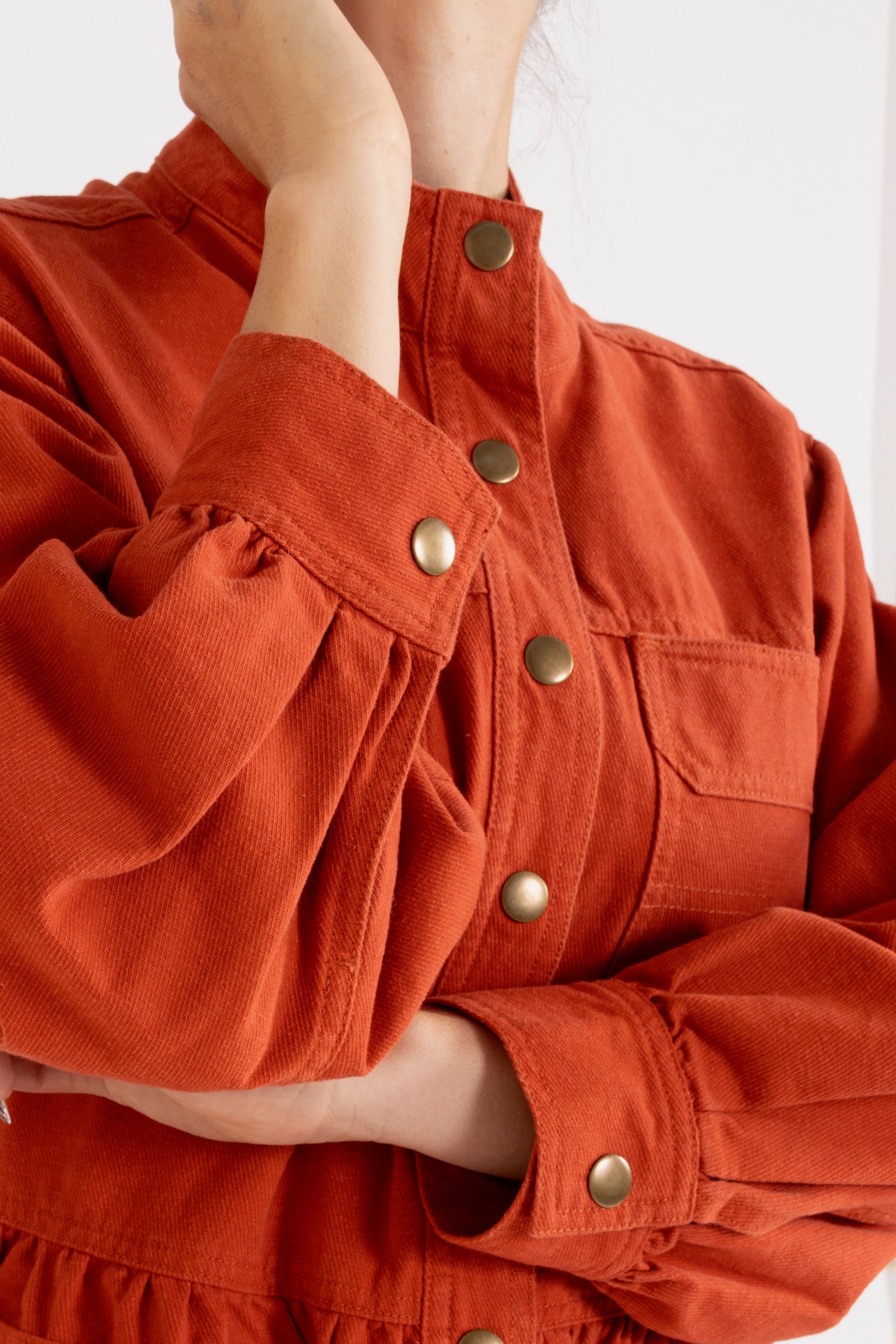 Paprika Cotton Twill Dress 