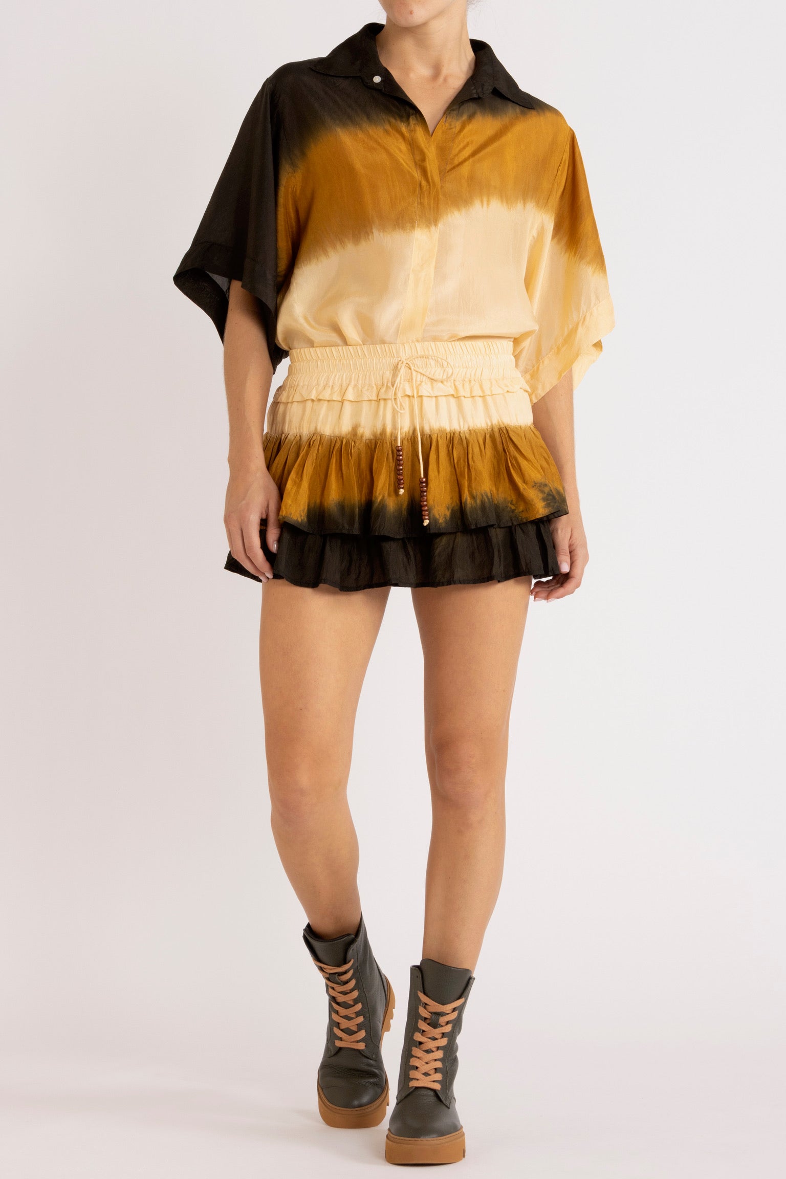 Jazz Silk Habotai Short Sleeve Shirt