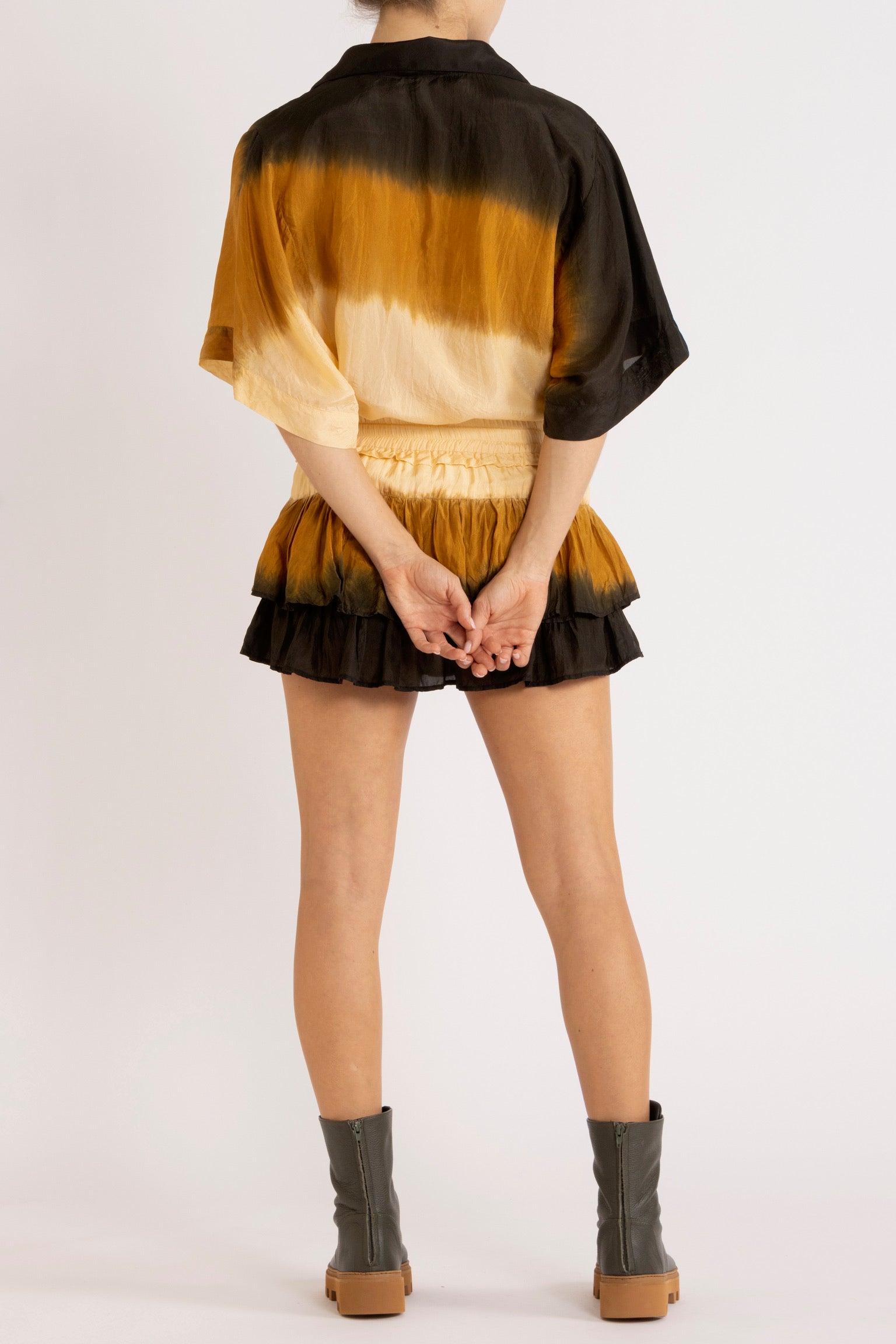 Jazz Silk Habotai Frill Short