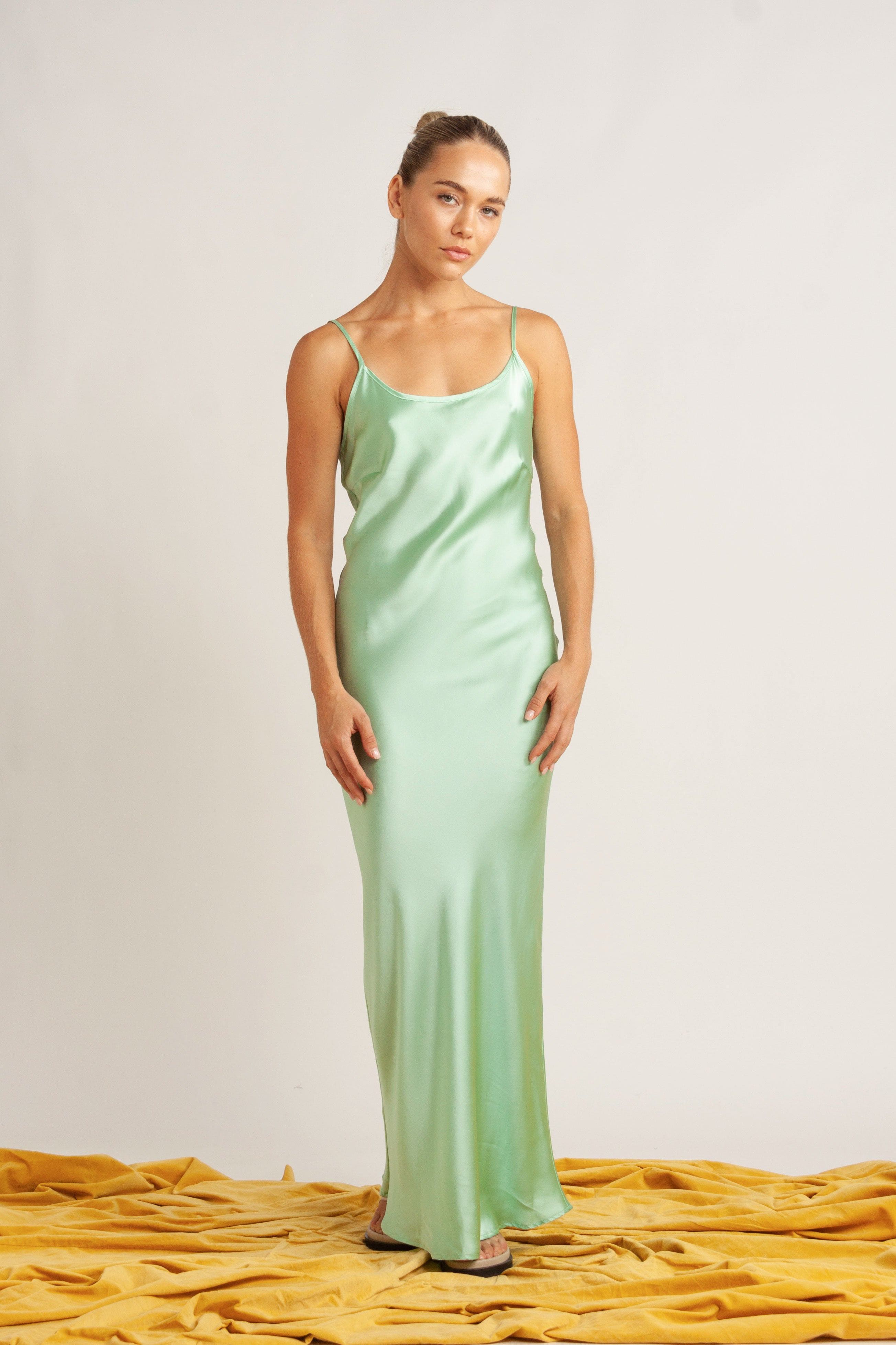Essential Bias Washed Silk Maxi Slip
