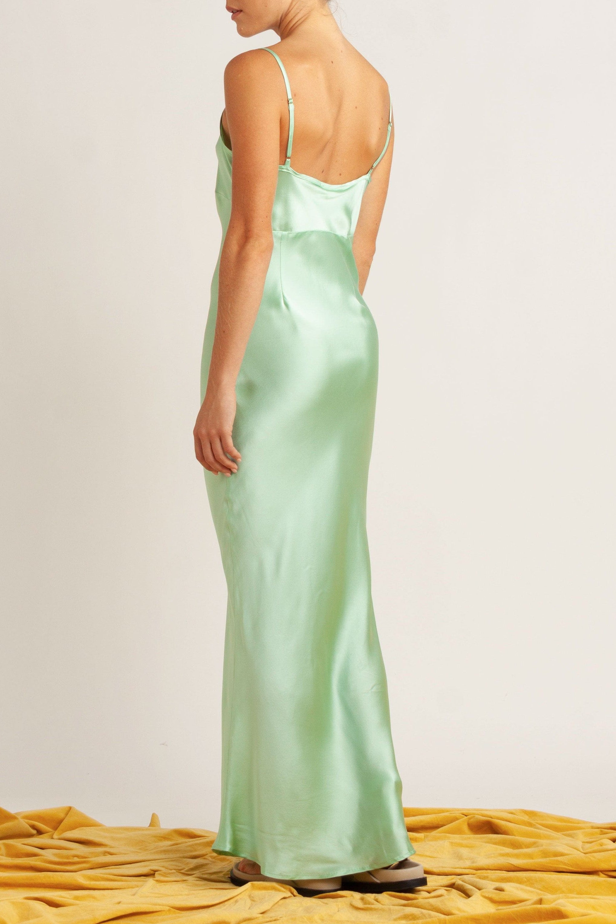 Essential Bias Washed Silk Maxi Slip