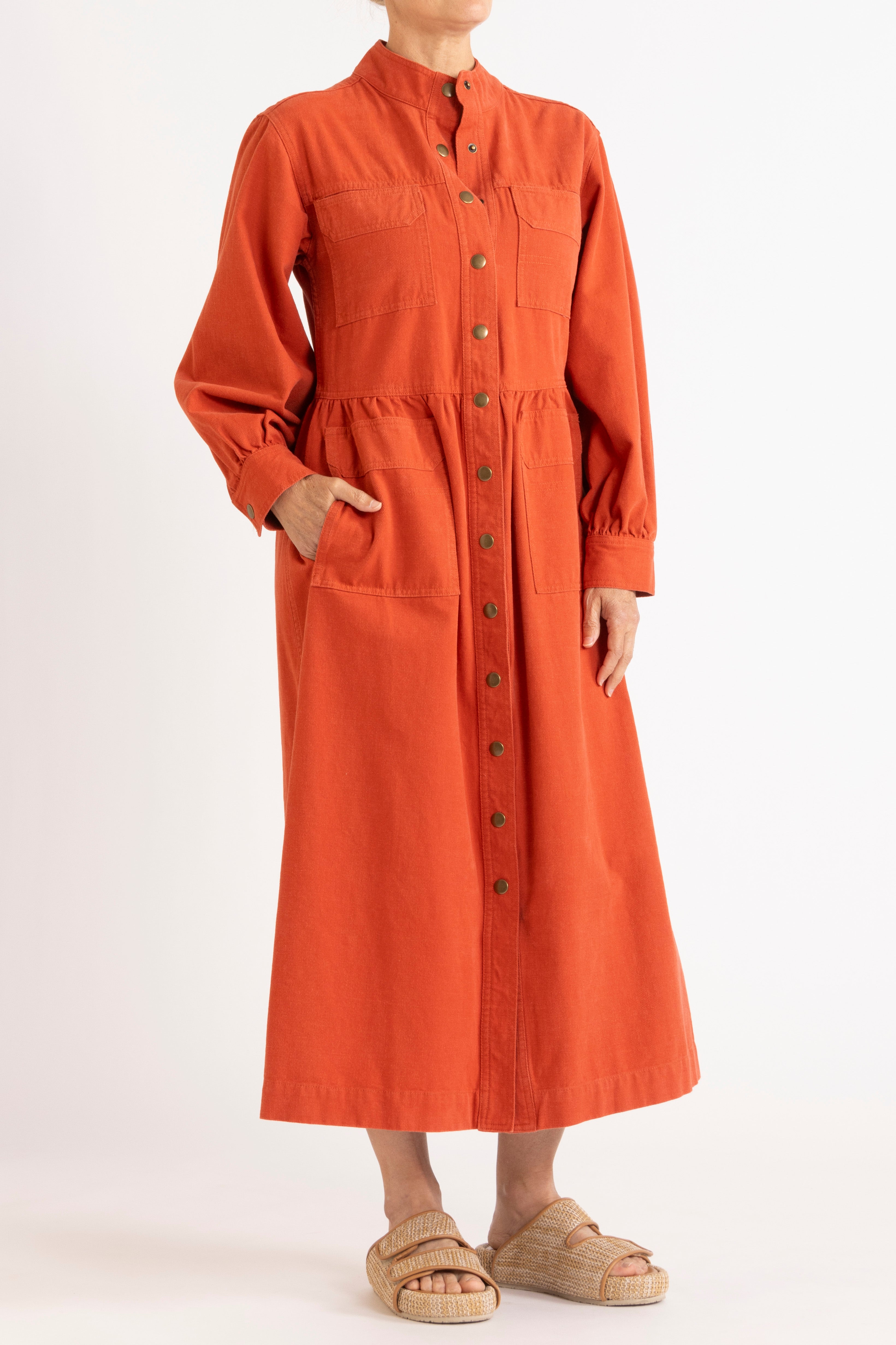 Melina Cotton Twill Dress