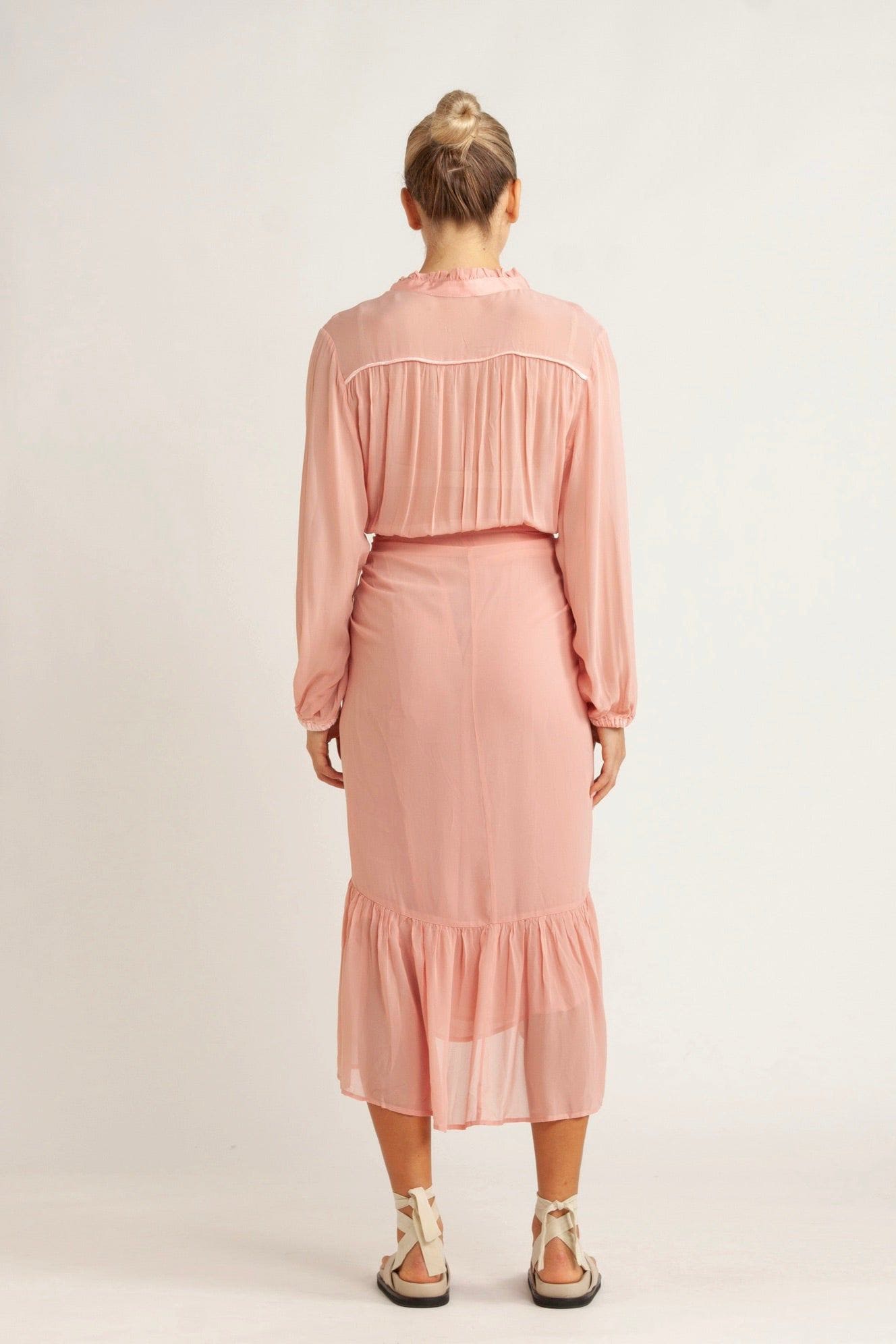 Tobi Chiffon Wrap Skirt Dress
