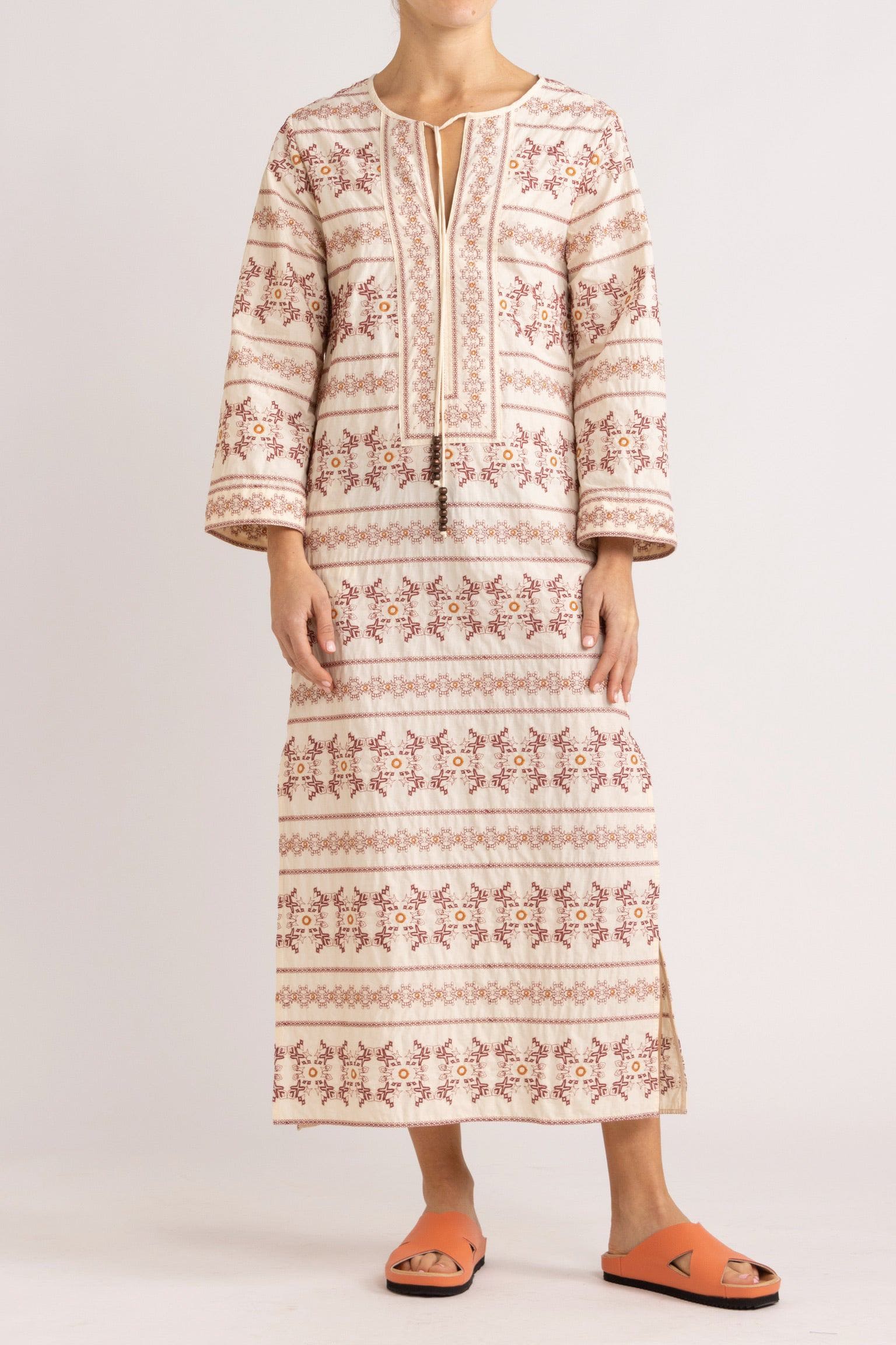 Anouk Embroidered Cotton Tunic Dress