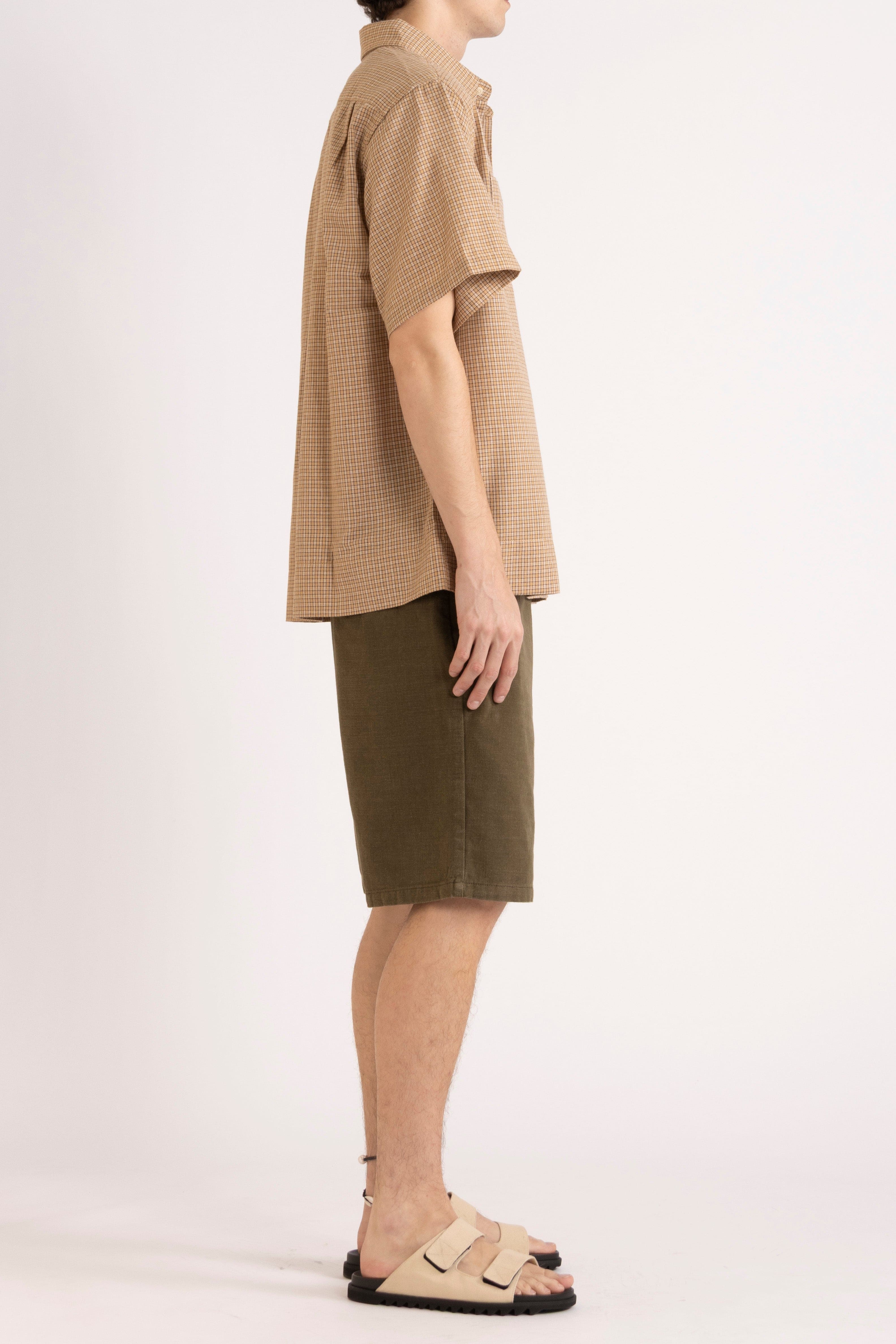 Travis Check Cotton Short Sleeve Shirt