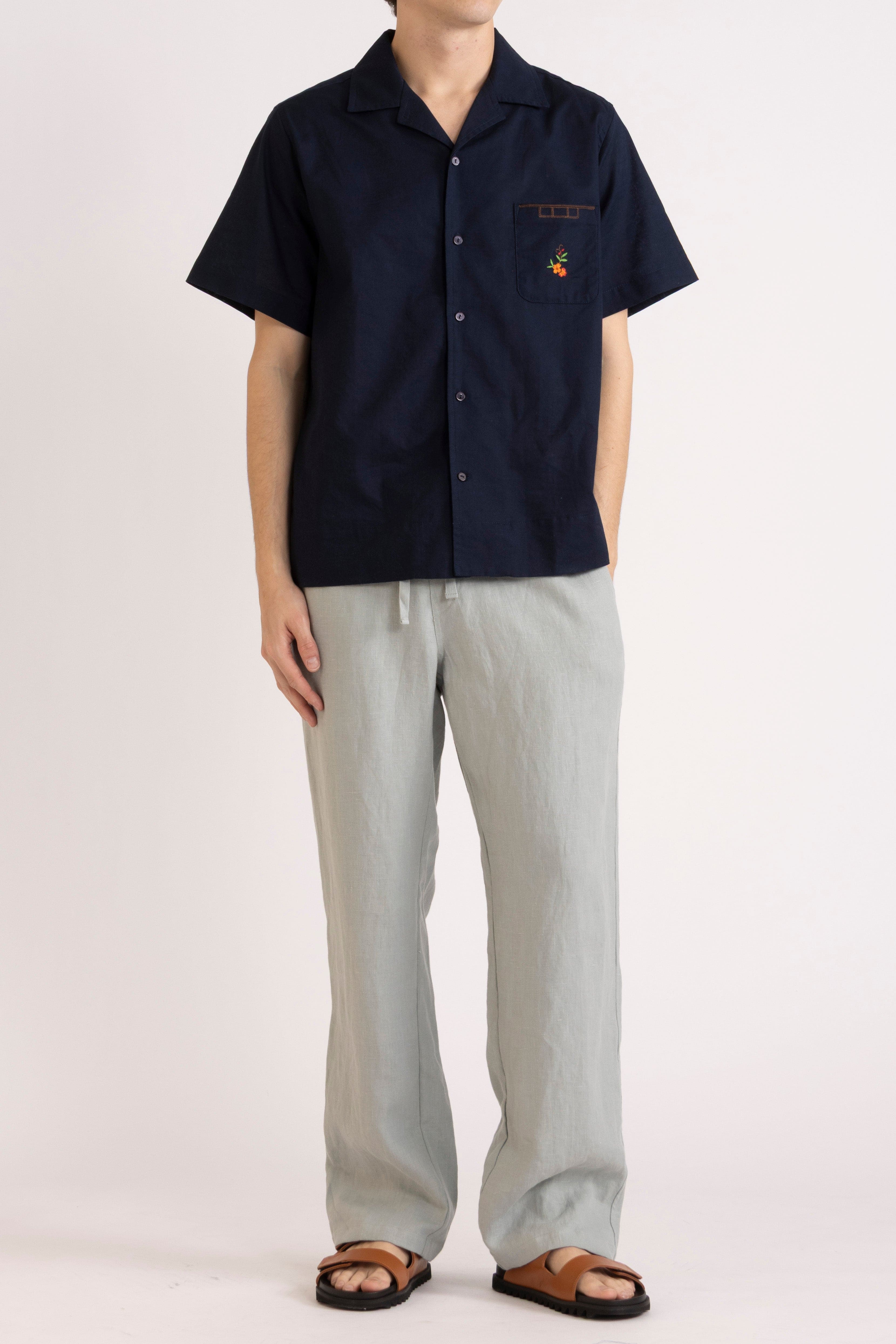 Emilio Embroidered Short Sleeve Shirt