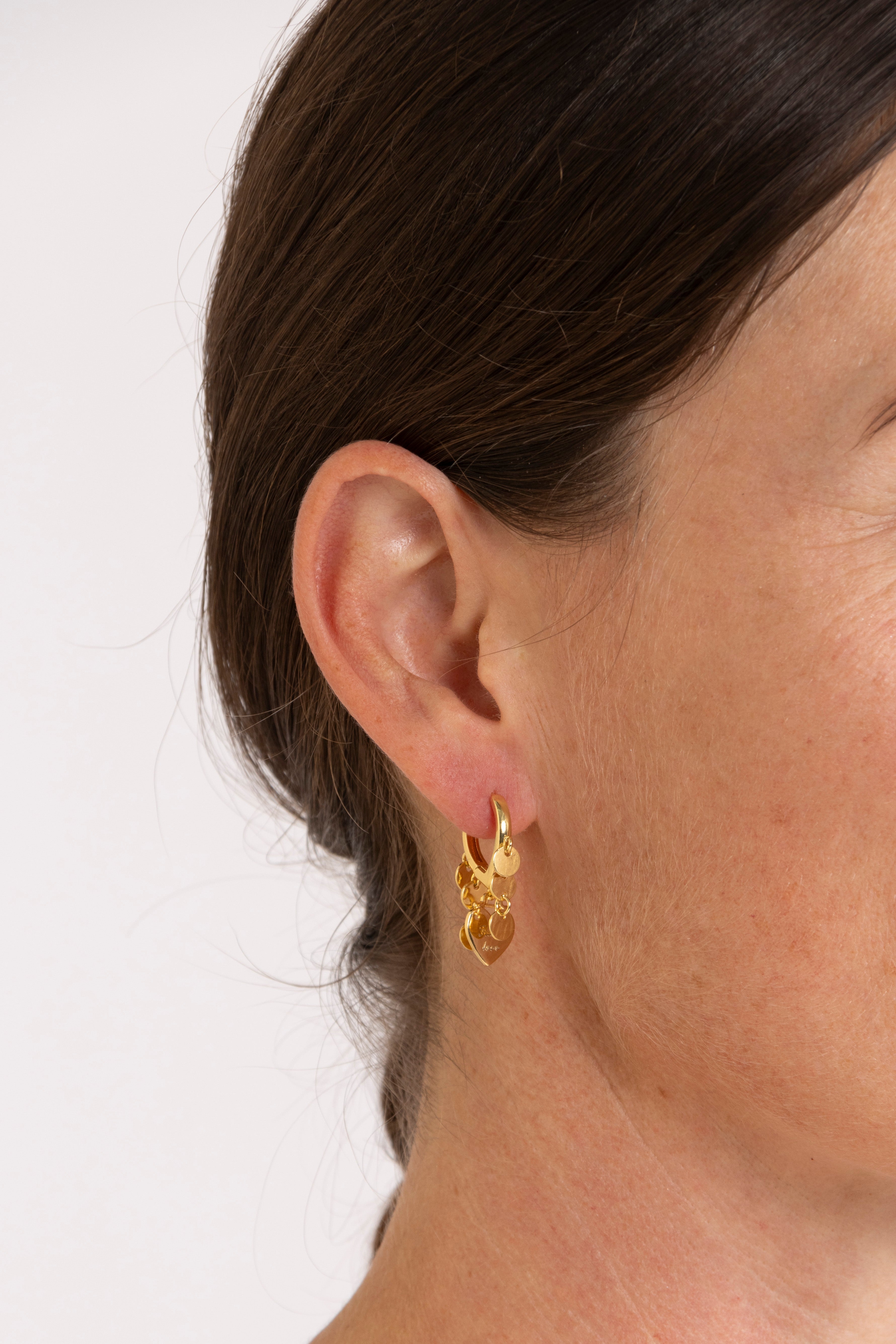 Gabbi Kelly Heart Huggie Earring