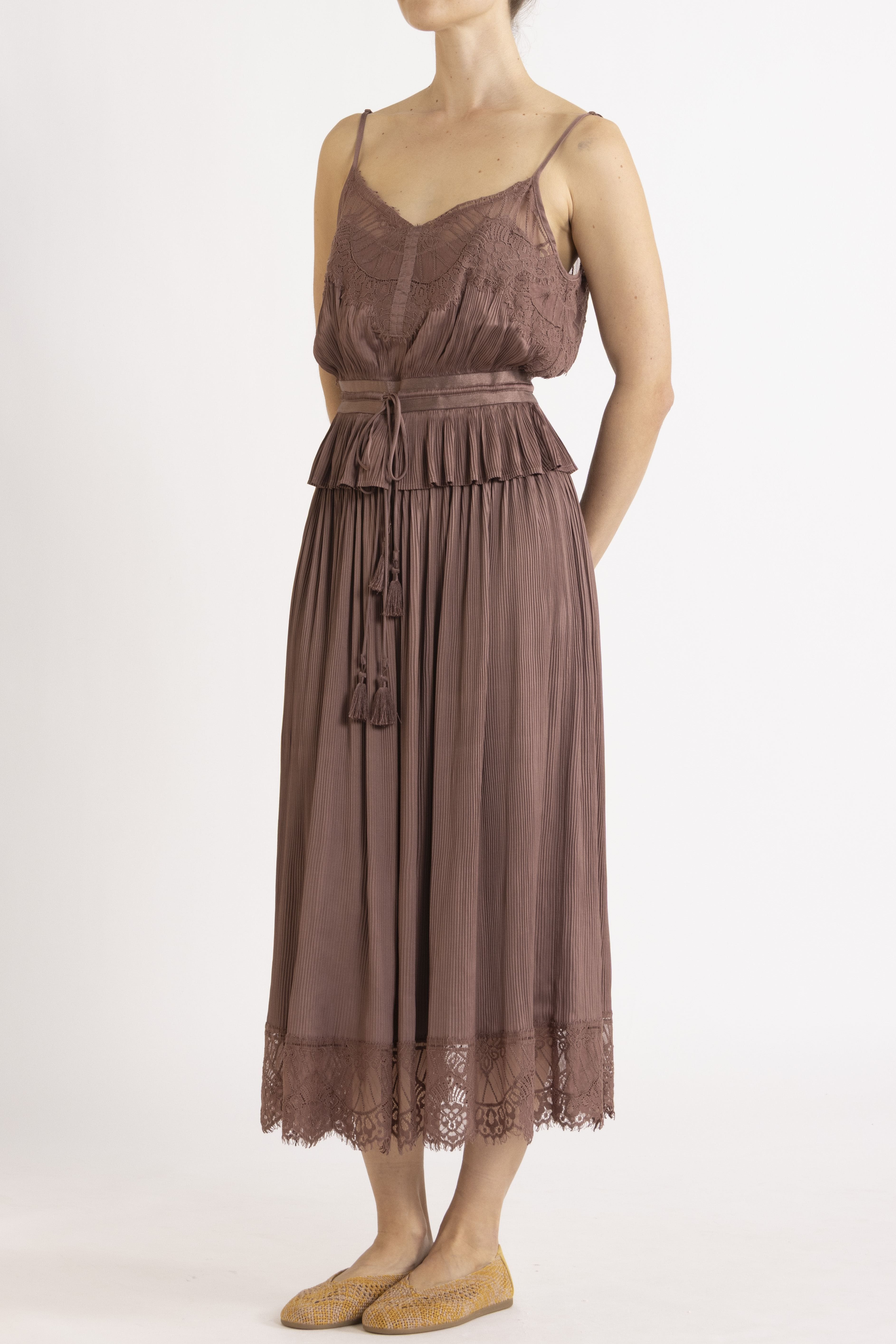 Valerie Lace Pleat Cami