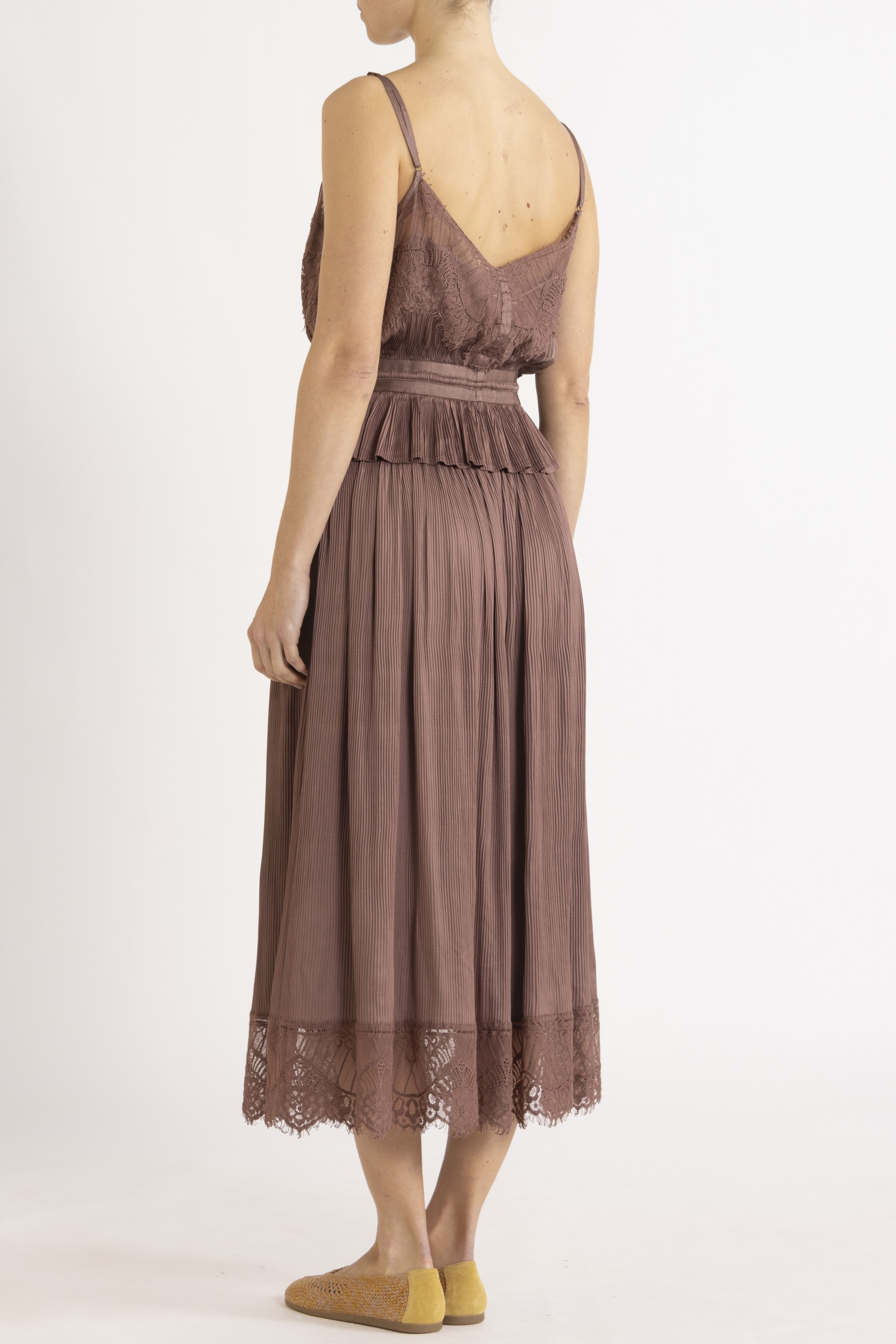 Valerie Lace Pleat Cami