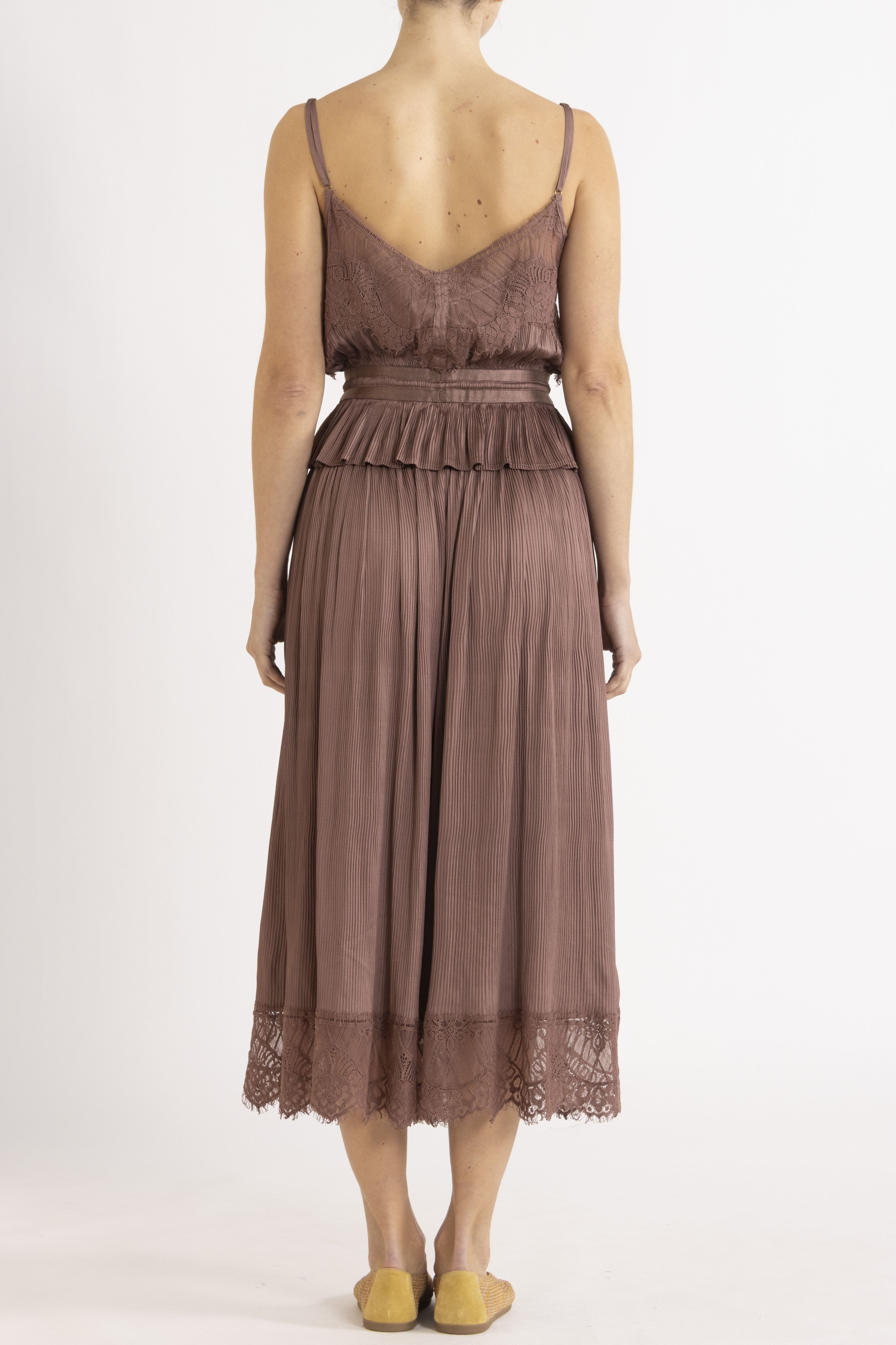 Valerie Lace Pleat Cami