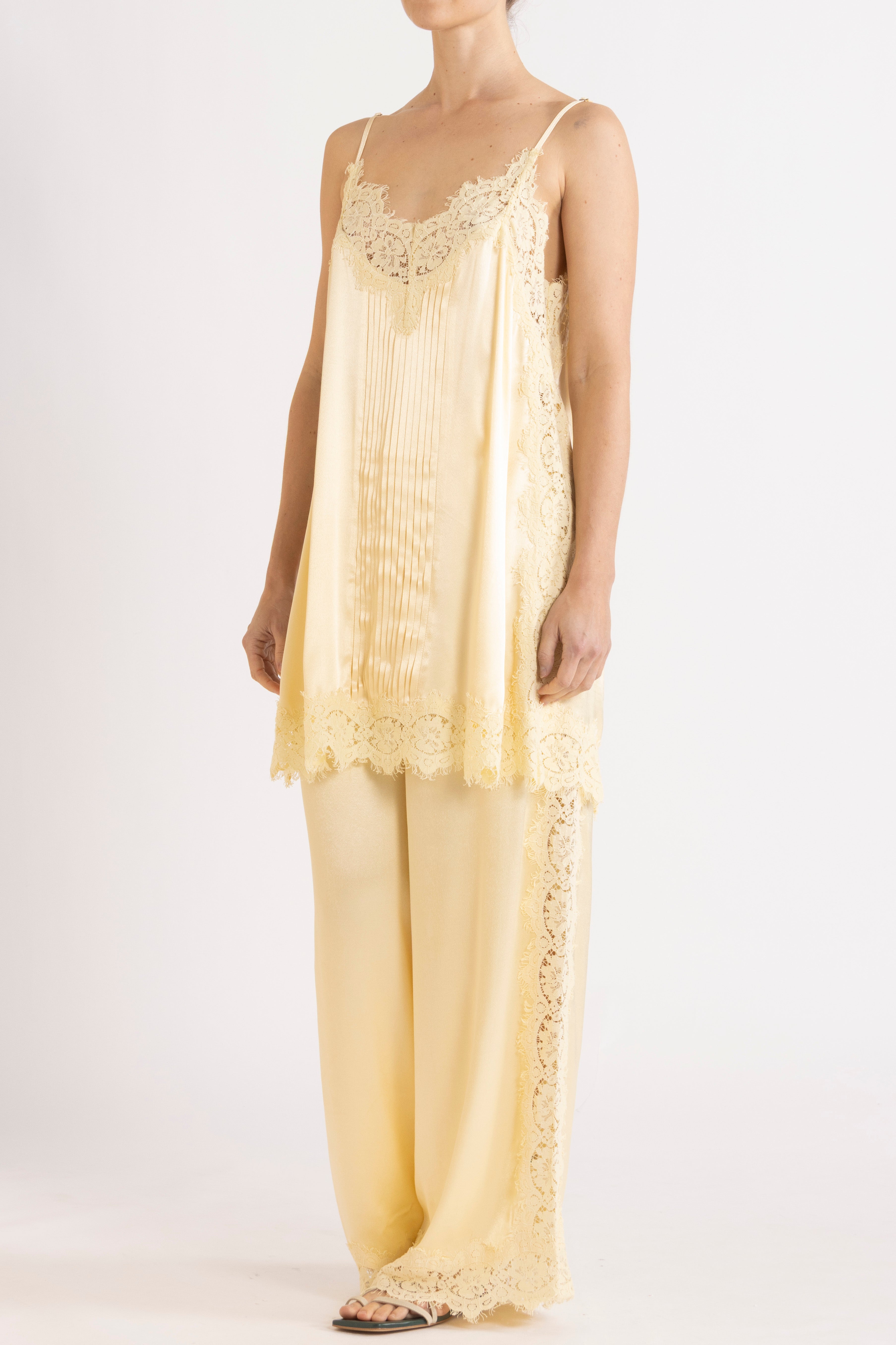 Lenny Satin Lace Short Slip Dress