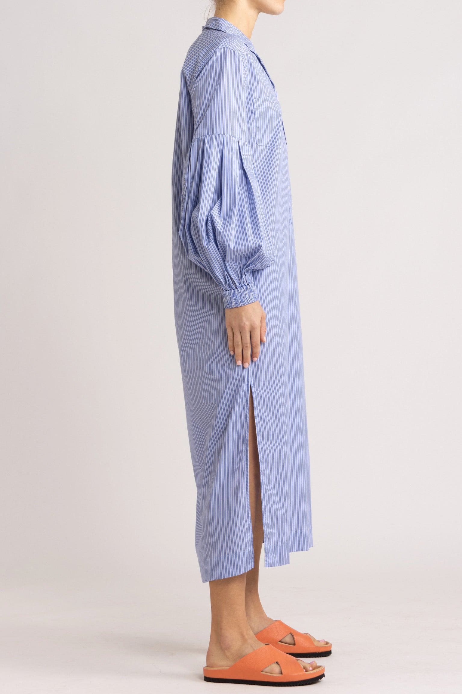 Jemima Blue Stripe Tunic Dress