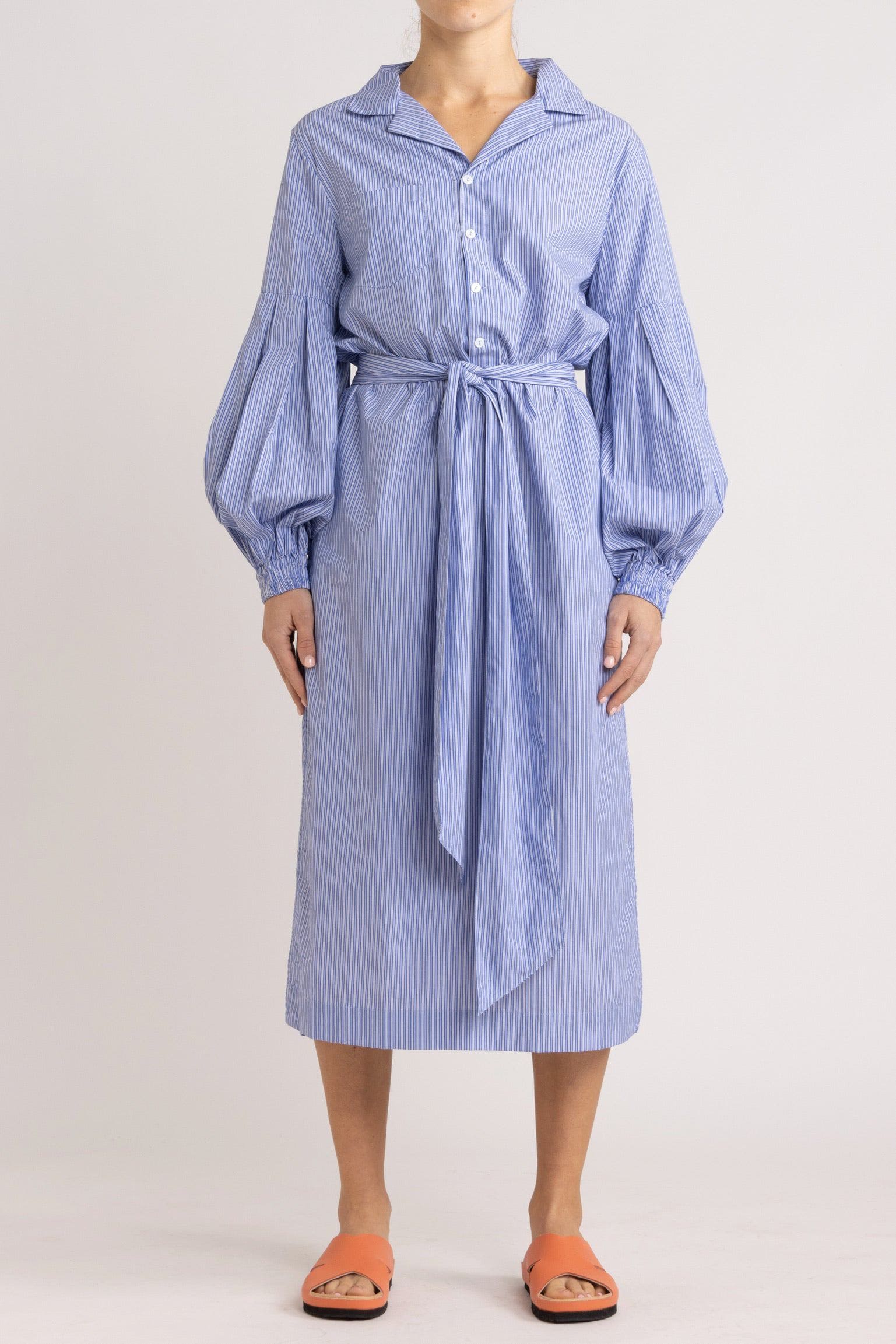 Jemima Blue Stripe Tunic Dress