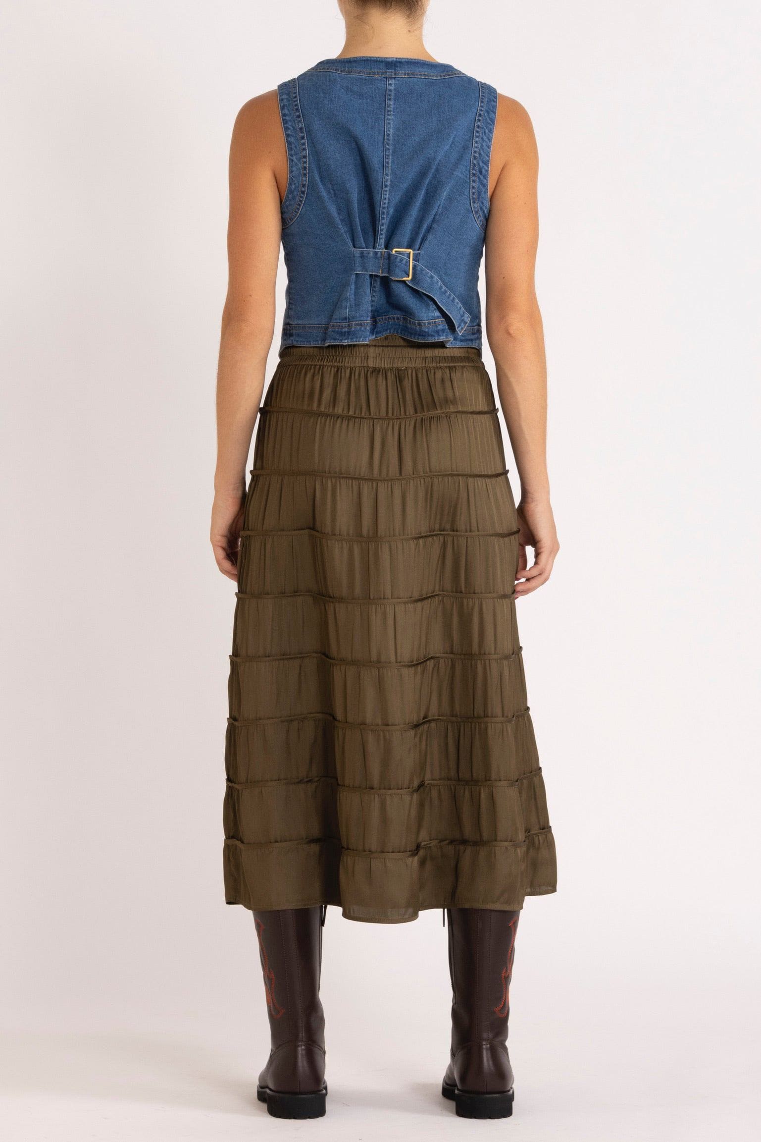 Back Olive Alina Tiered Skirt
