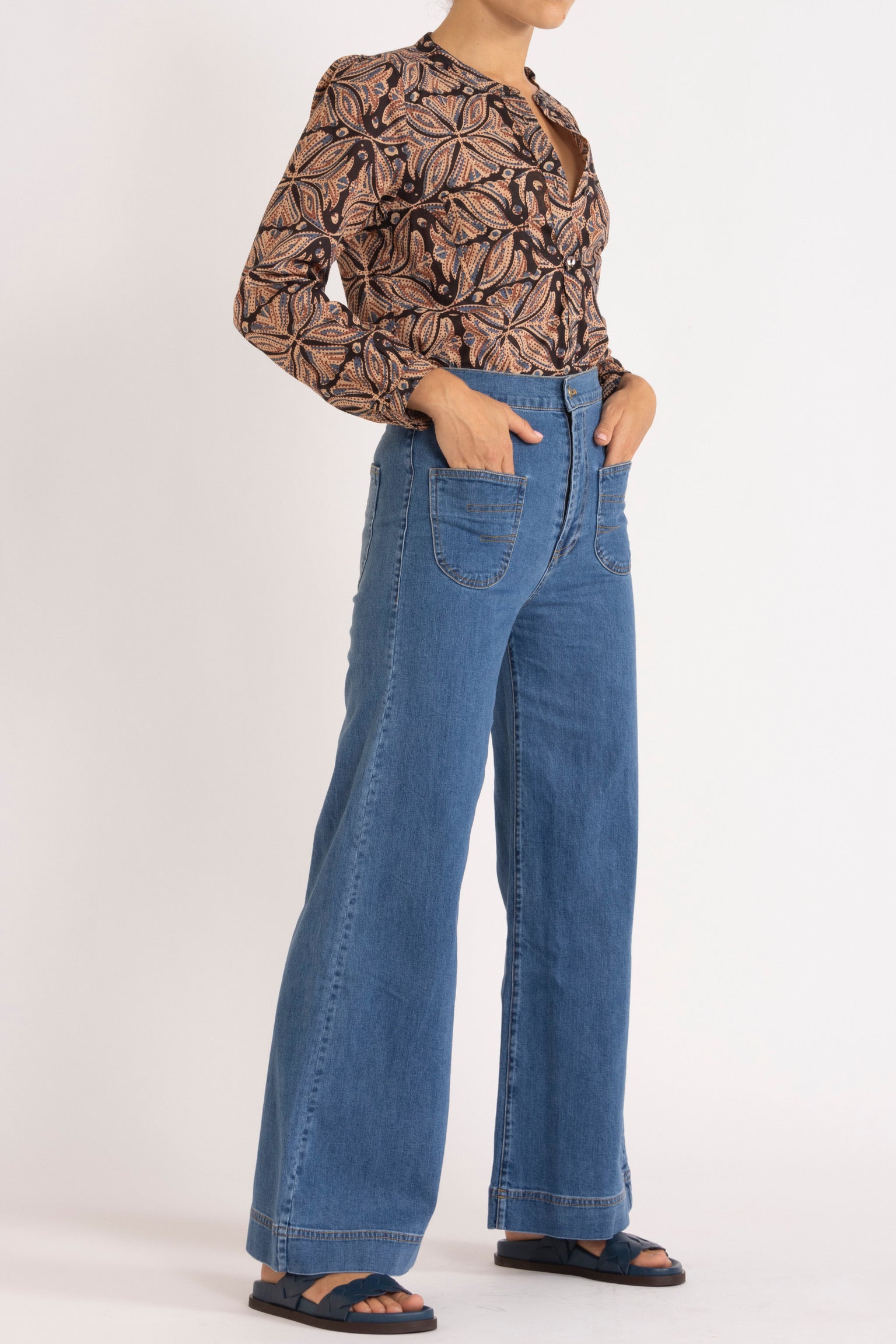 Saskia Printed Cotton Shirt