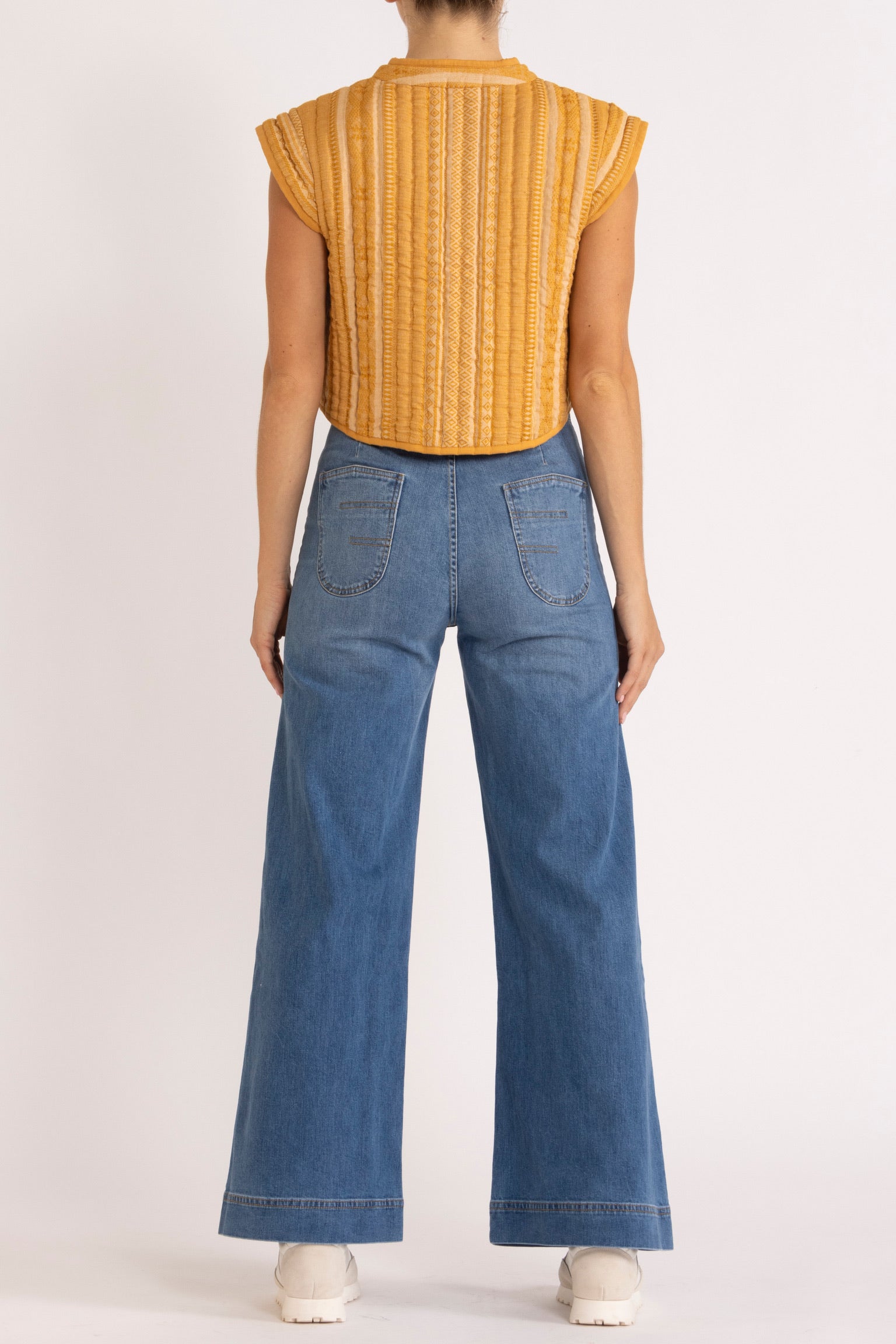 Louella Quilted Cotton Vest