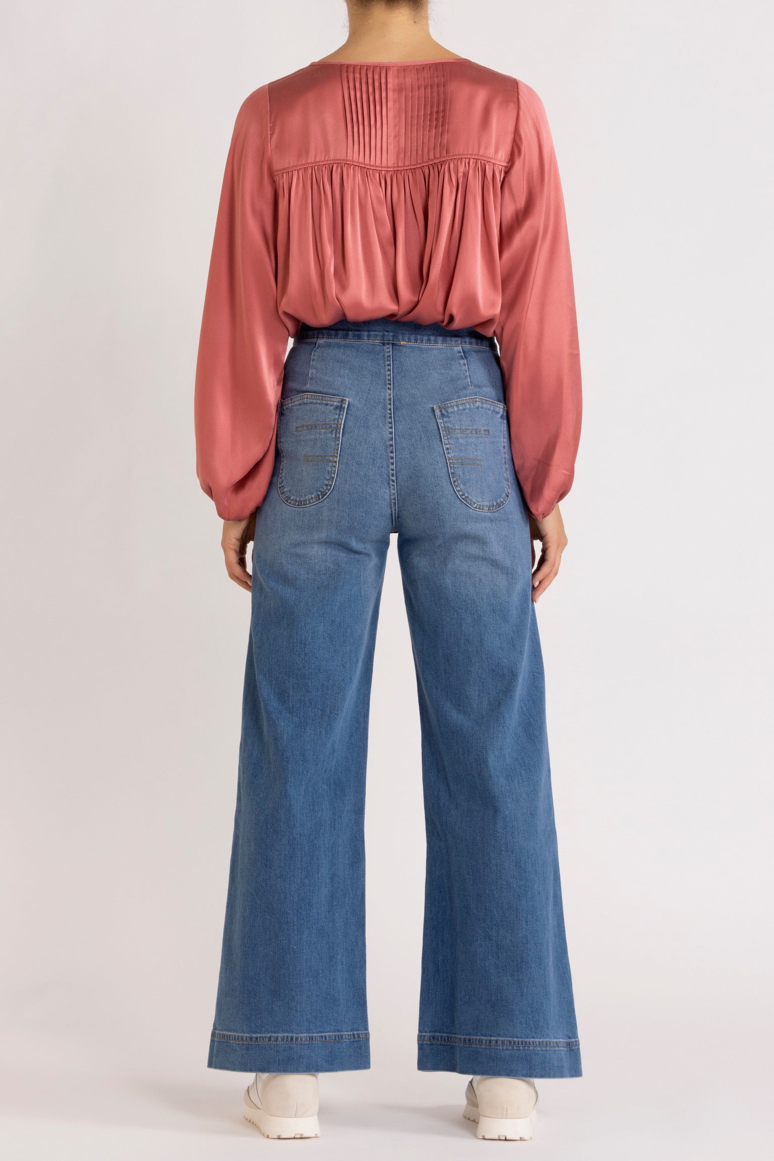 Tindra Silk Long Sleeve Top