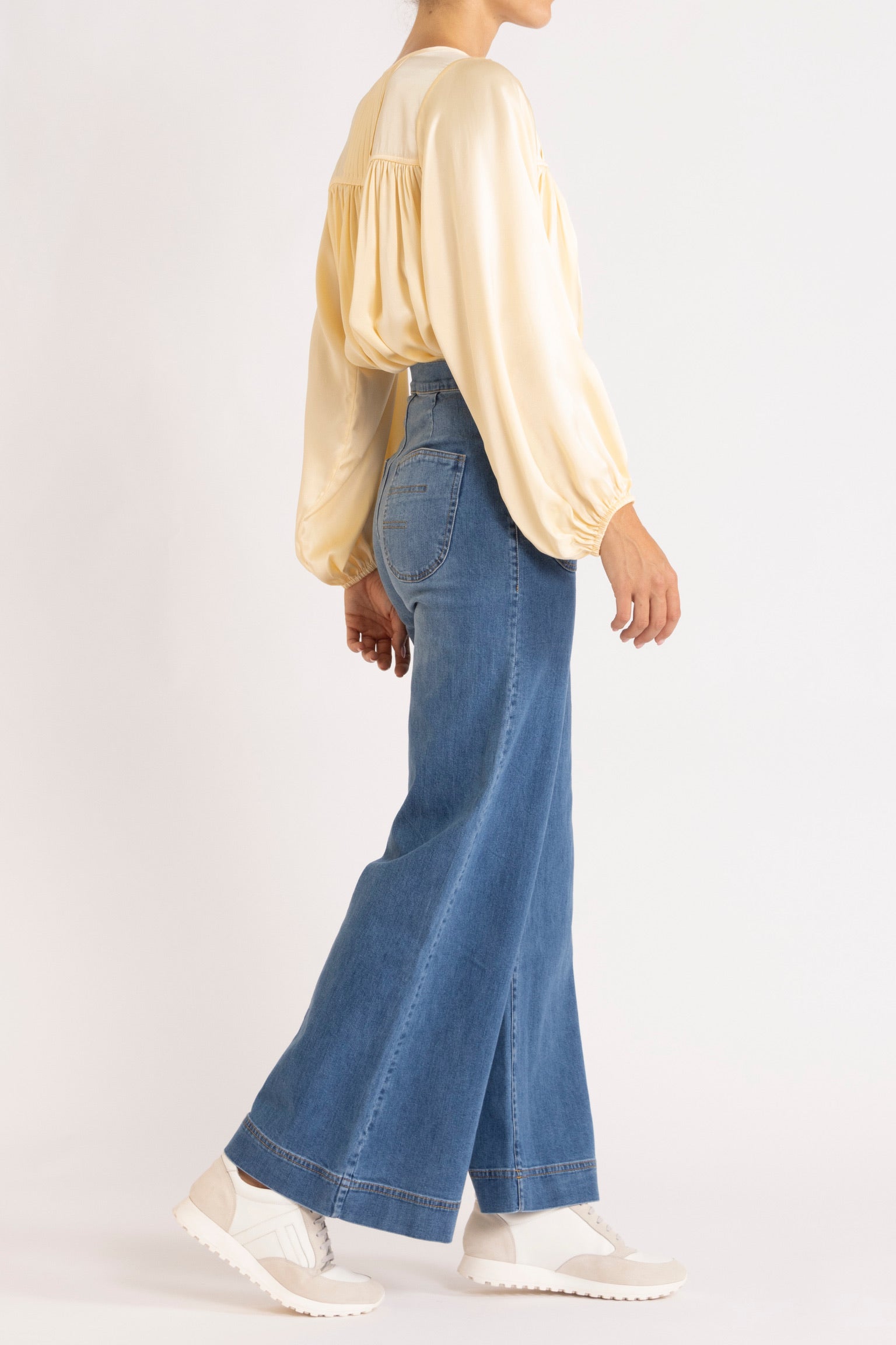 Tindra Silk Long Sleeve Top