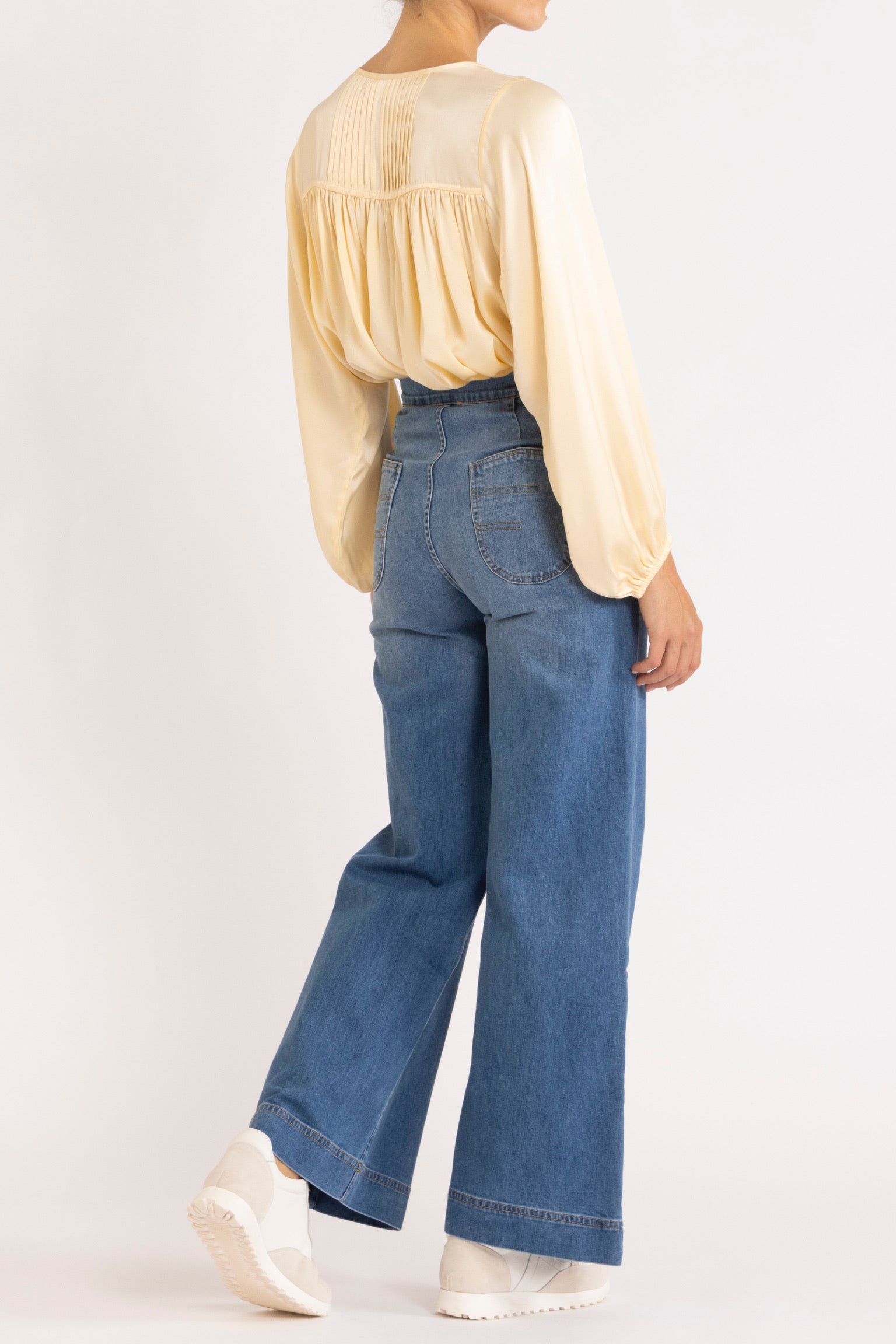 Tindra Silk Long Sleeve Top