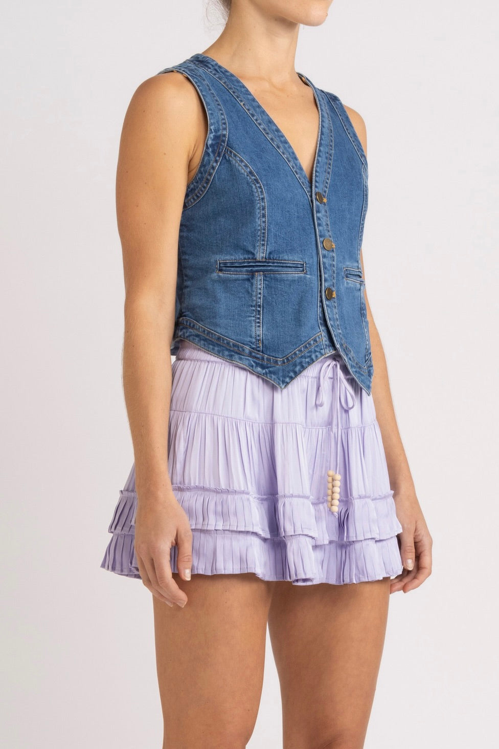 Lucy Pleated Frill Short