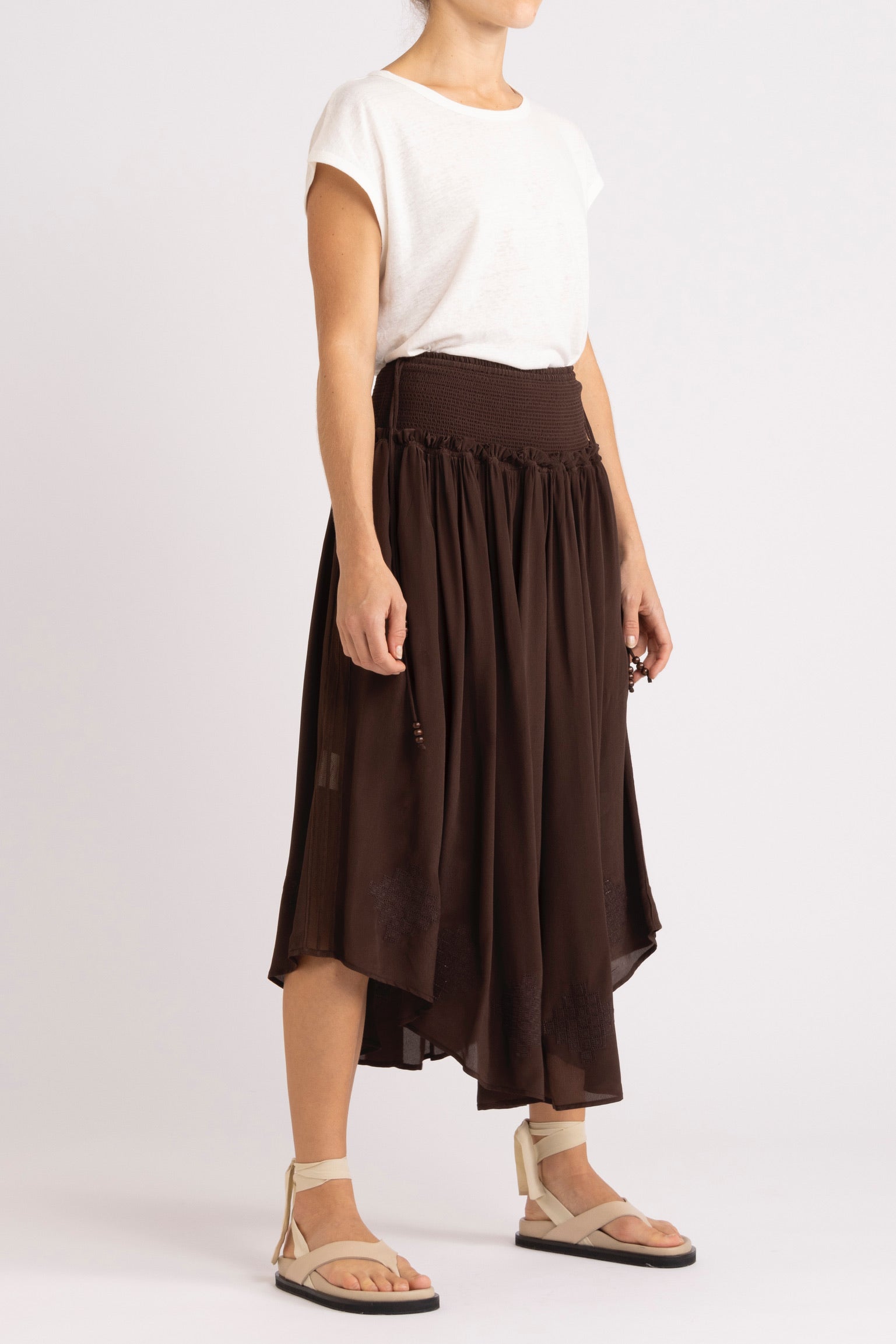 Nina Skirt with Shirred Waistband