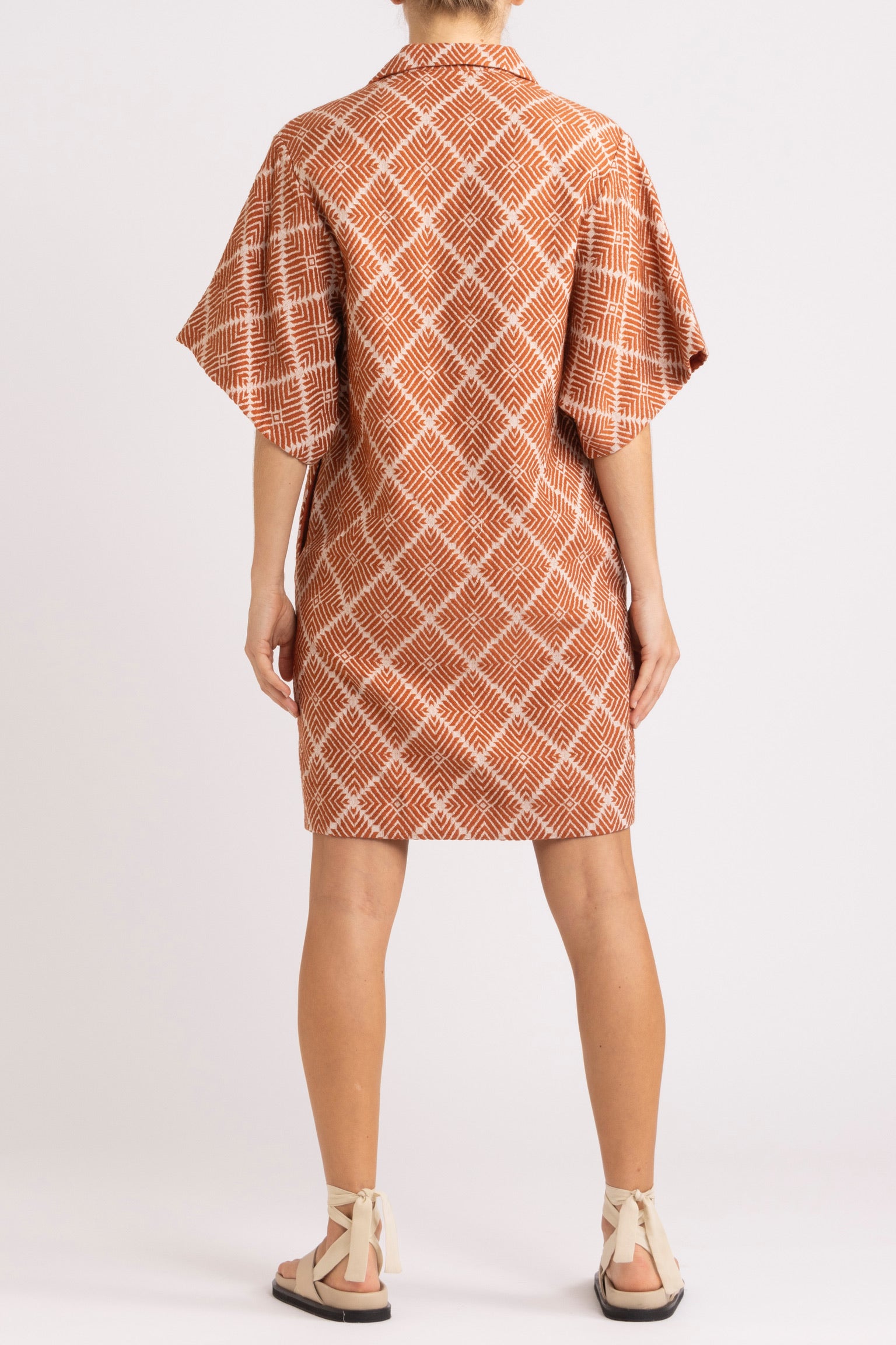 Tallulah Cotton Jacquard Shirt Dress