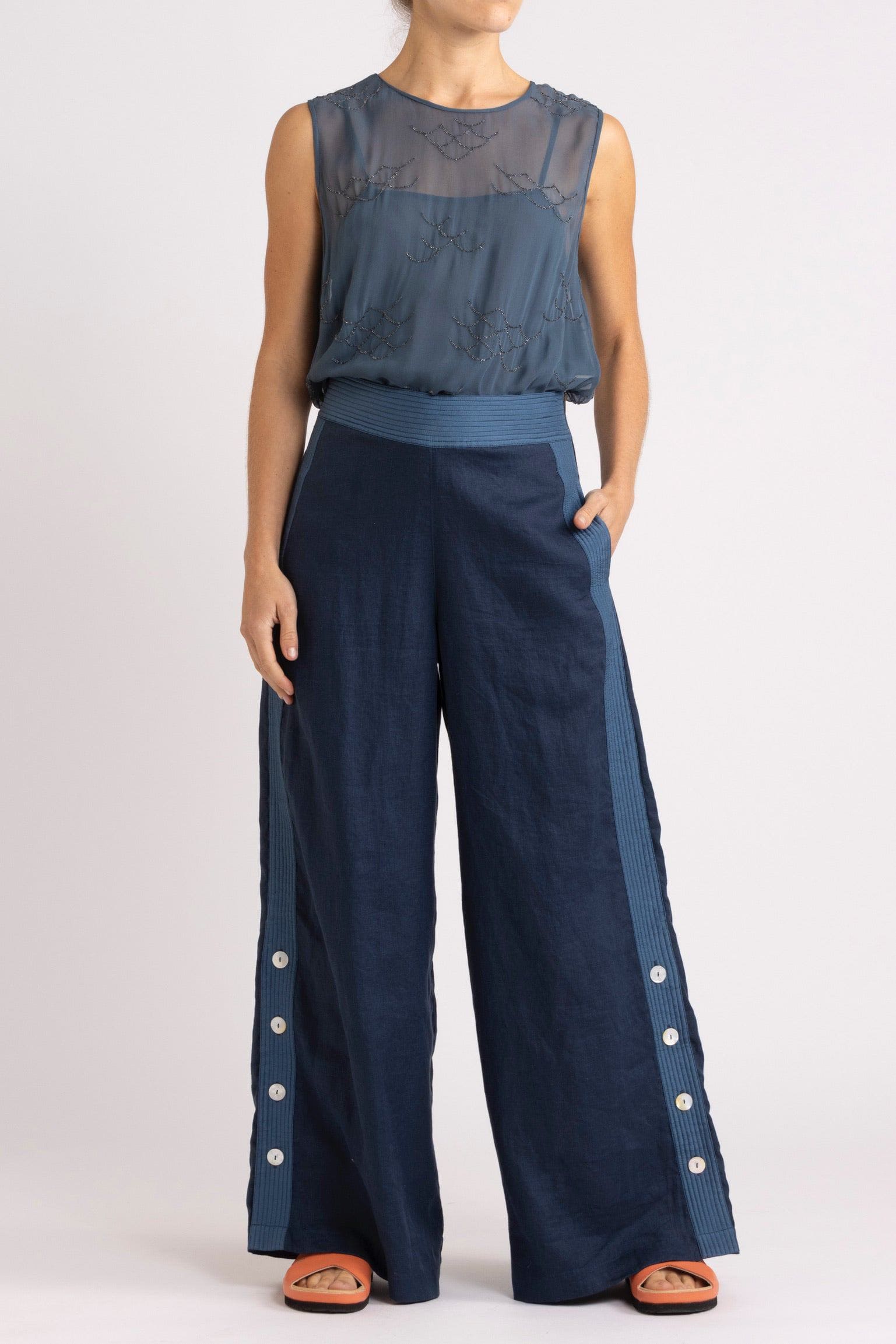 Darcy Beaded Chiffon Sleeveless Top