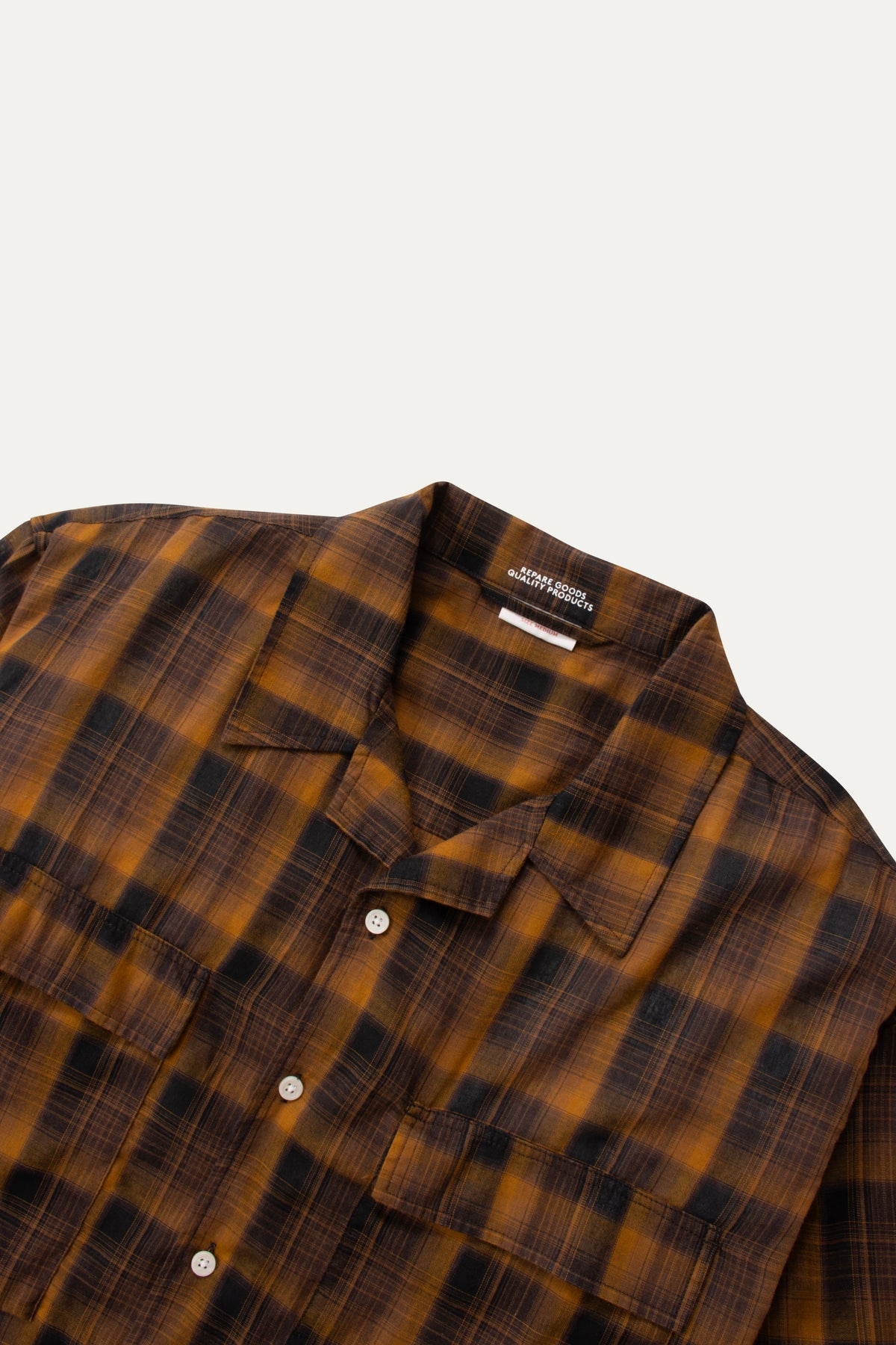 Repare Goods Long Sleeve Camp Collar Shirt