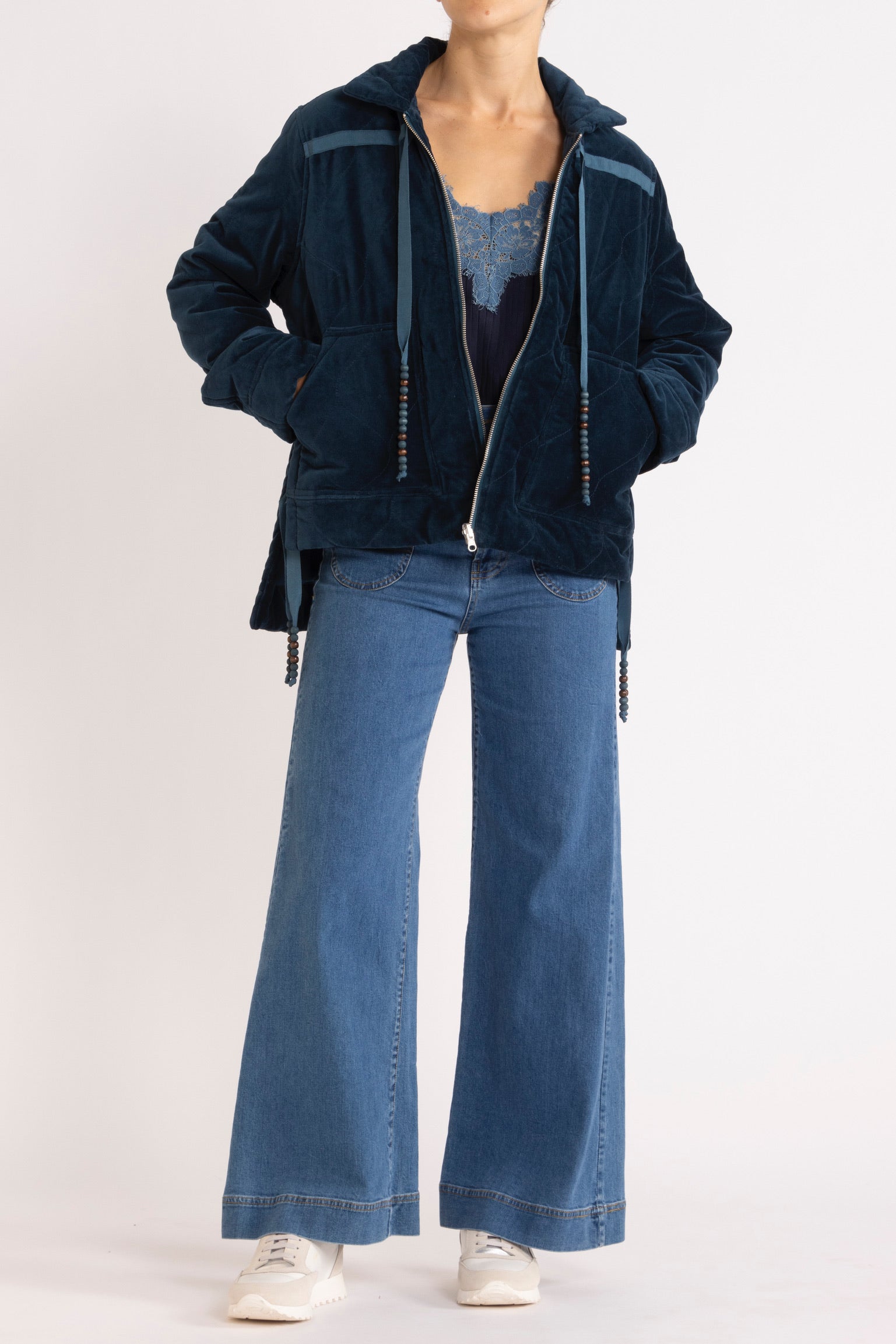 Belle Quilted Velvet Jacket