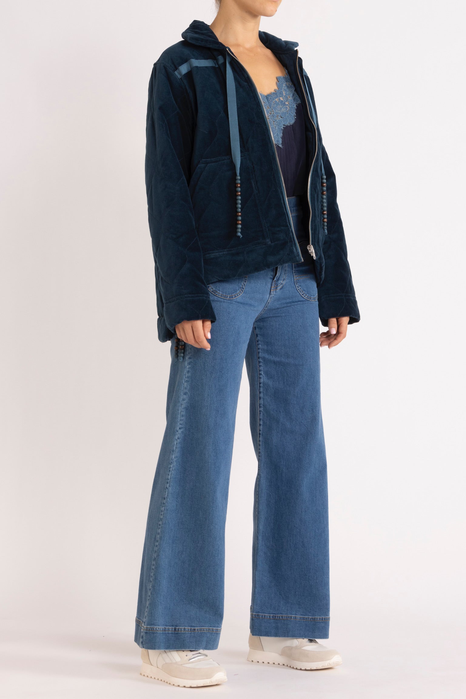 Belle Quilted Velvet Jacket
