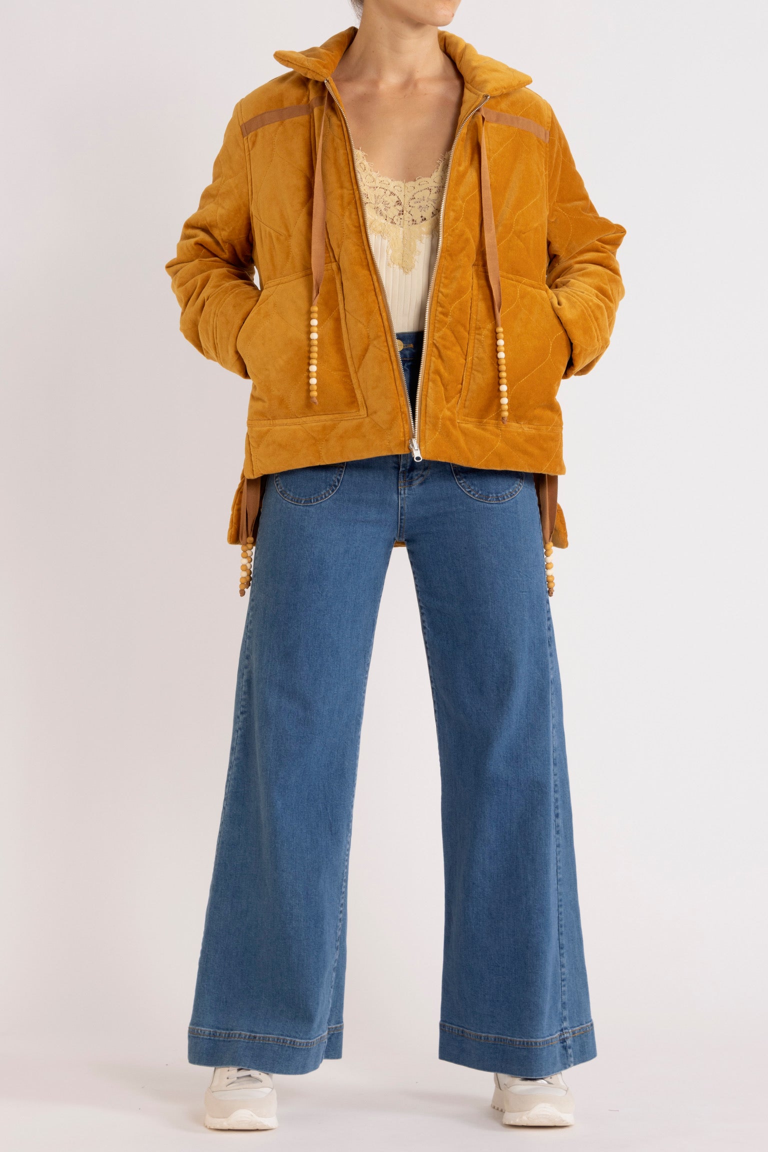Belle Quilted Velvet Jacket