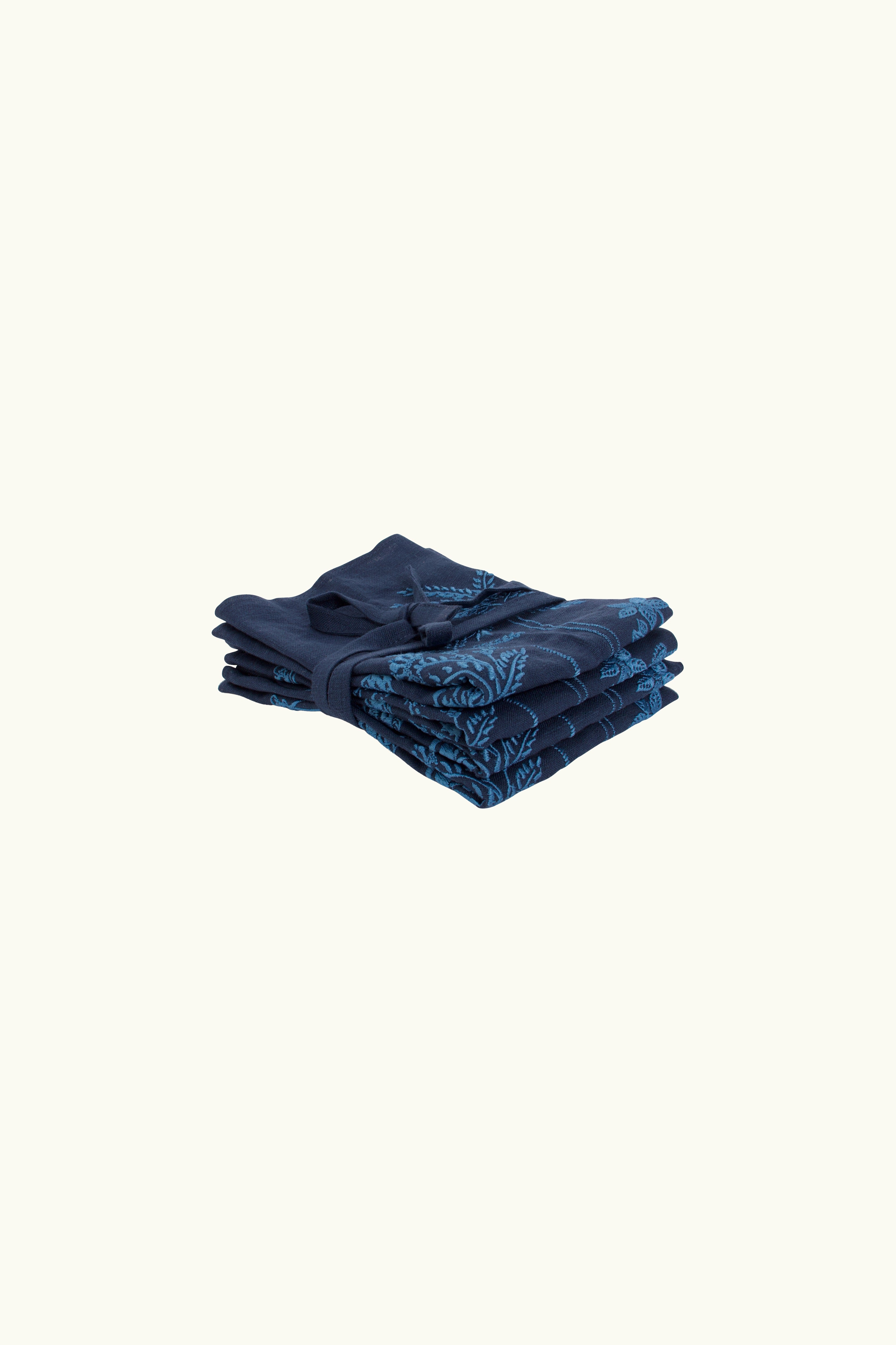 Isadora Embroidered Linen Napkins (Set of 4)