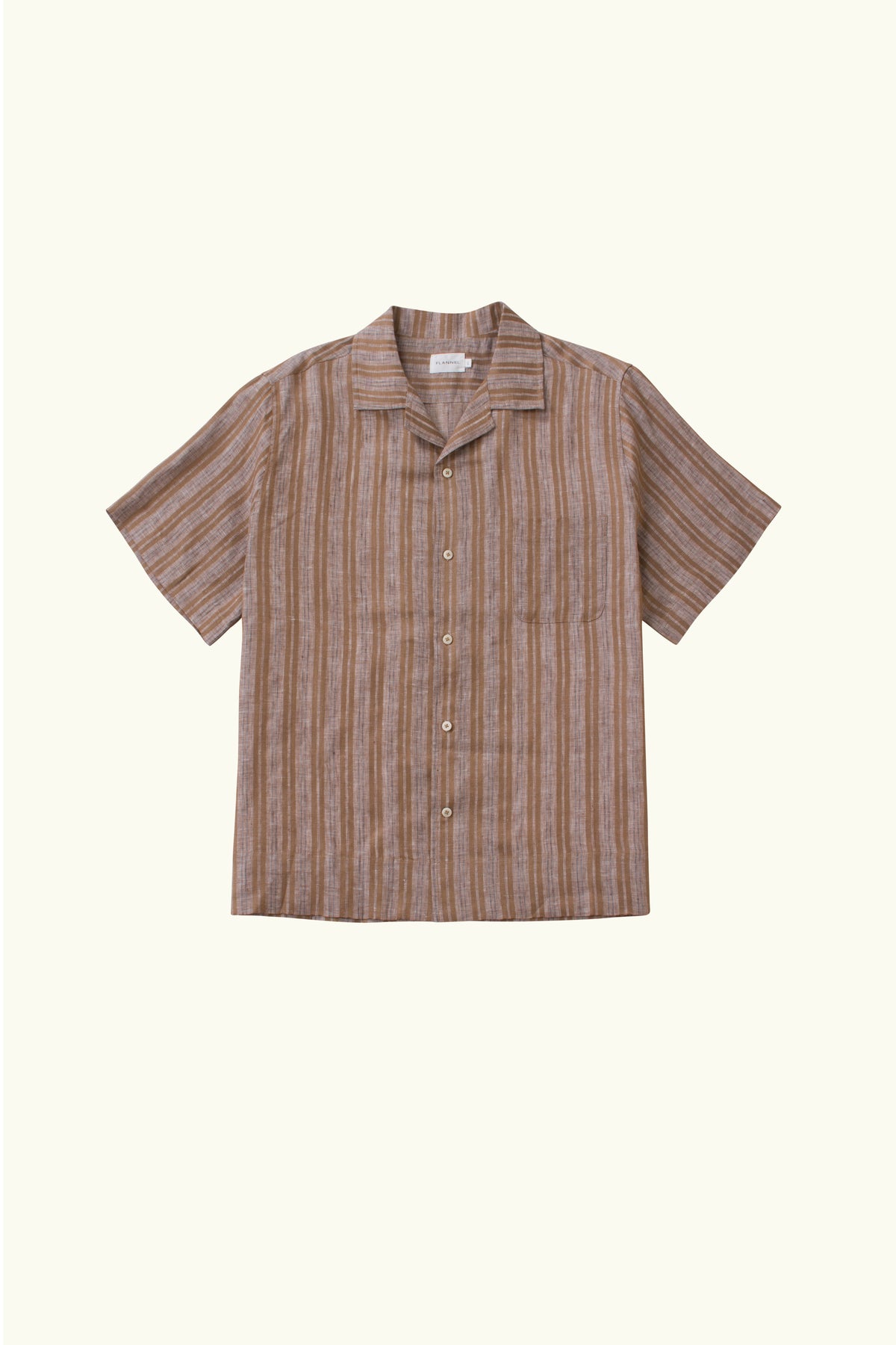 Jude Linen Stripe Short Sleeve Shirt