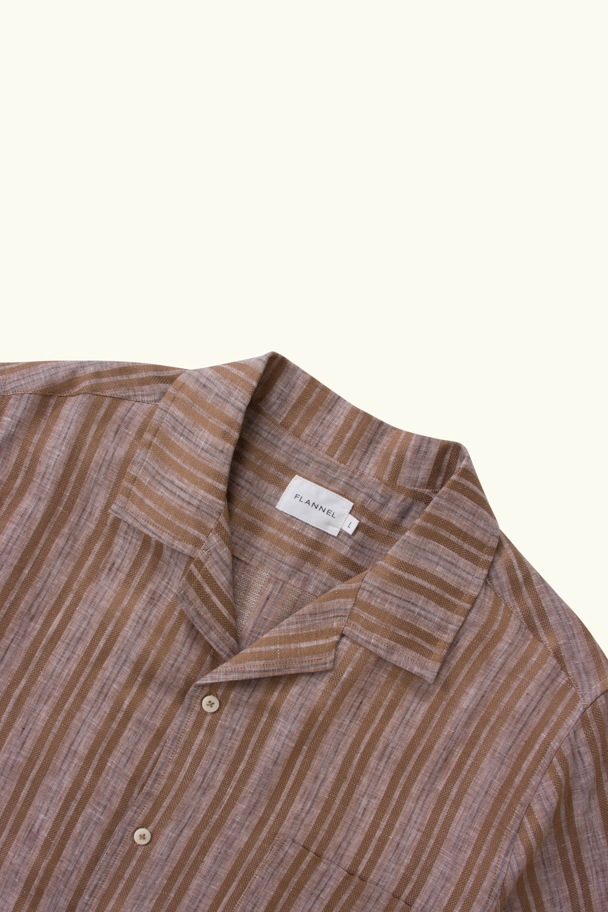 Jude Linen Stripe Short Sleeve Shirt