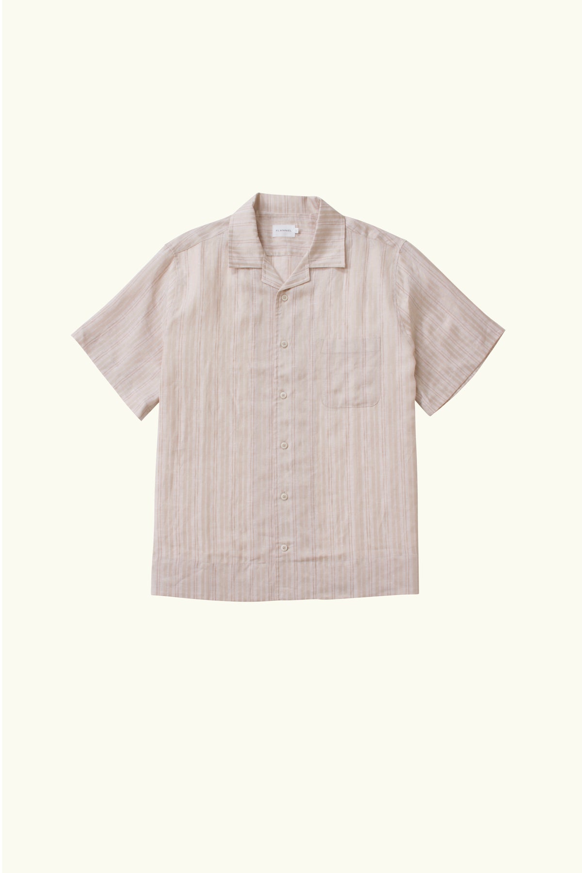 Jude Linen Stripe Short Sleeve Shirt