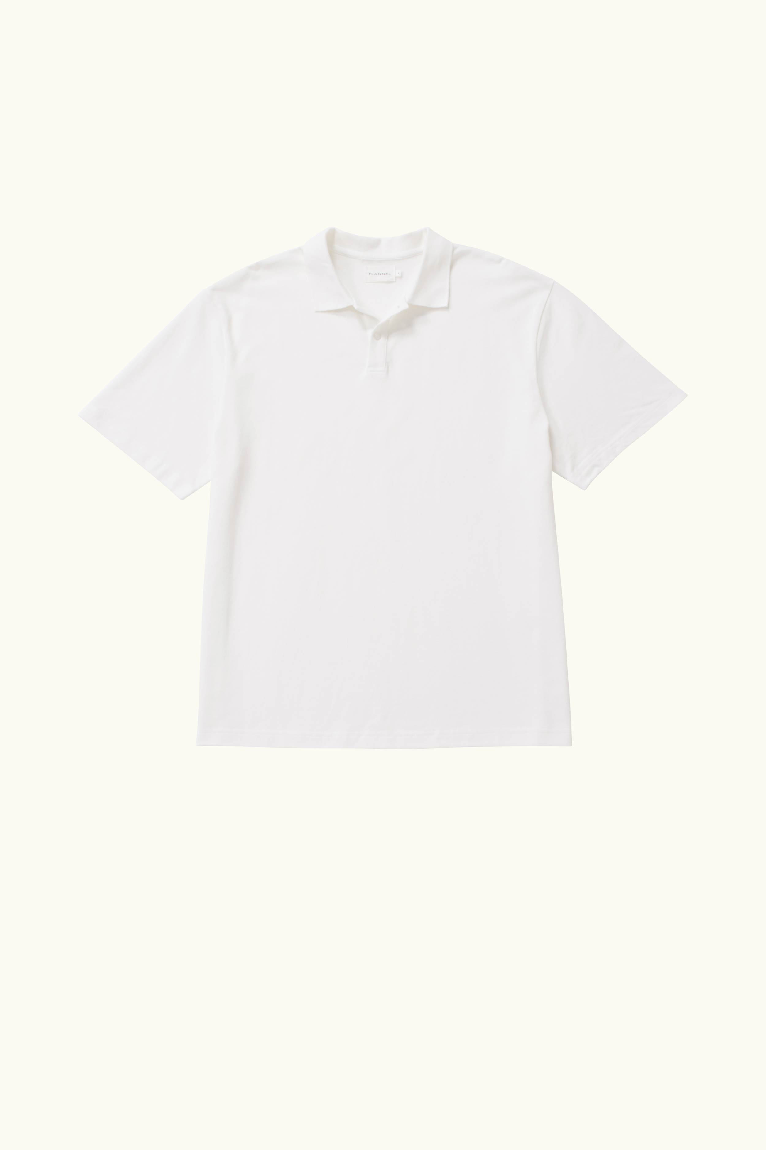 Kyoto Cotton Piquet Polo White