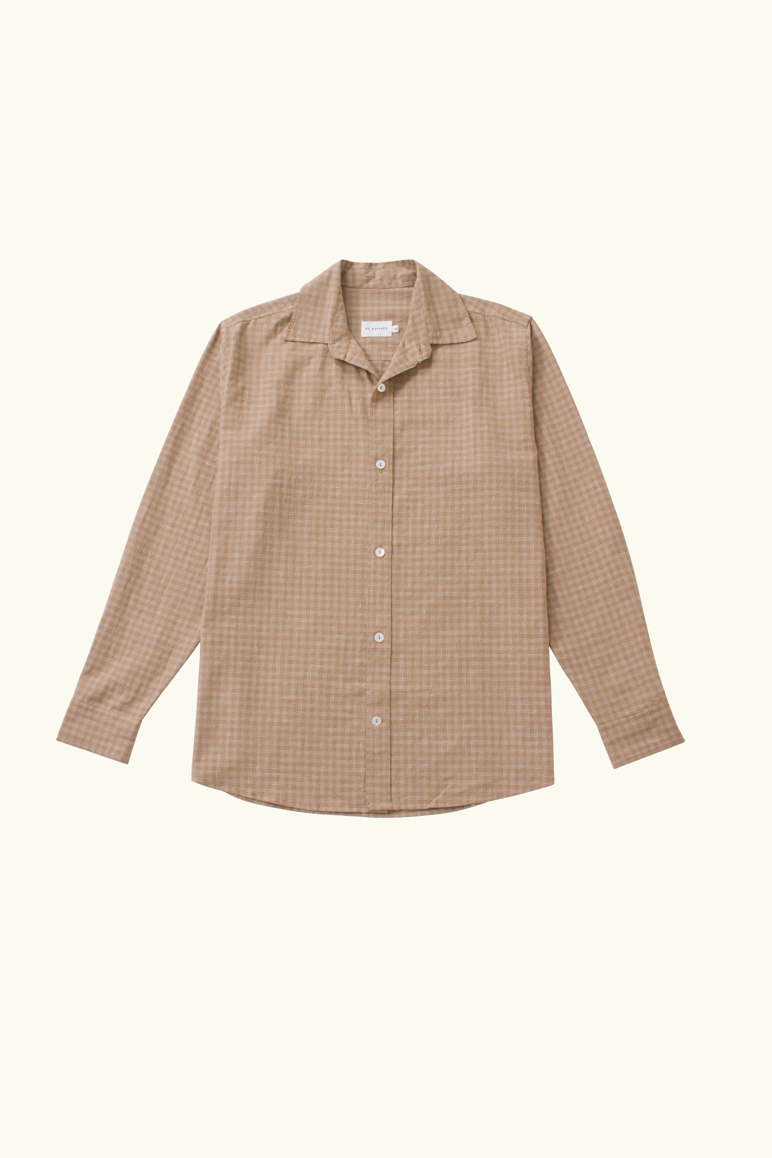 Lawrence Check Hemp Cotton Shirt