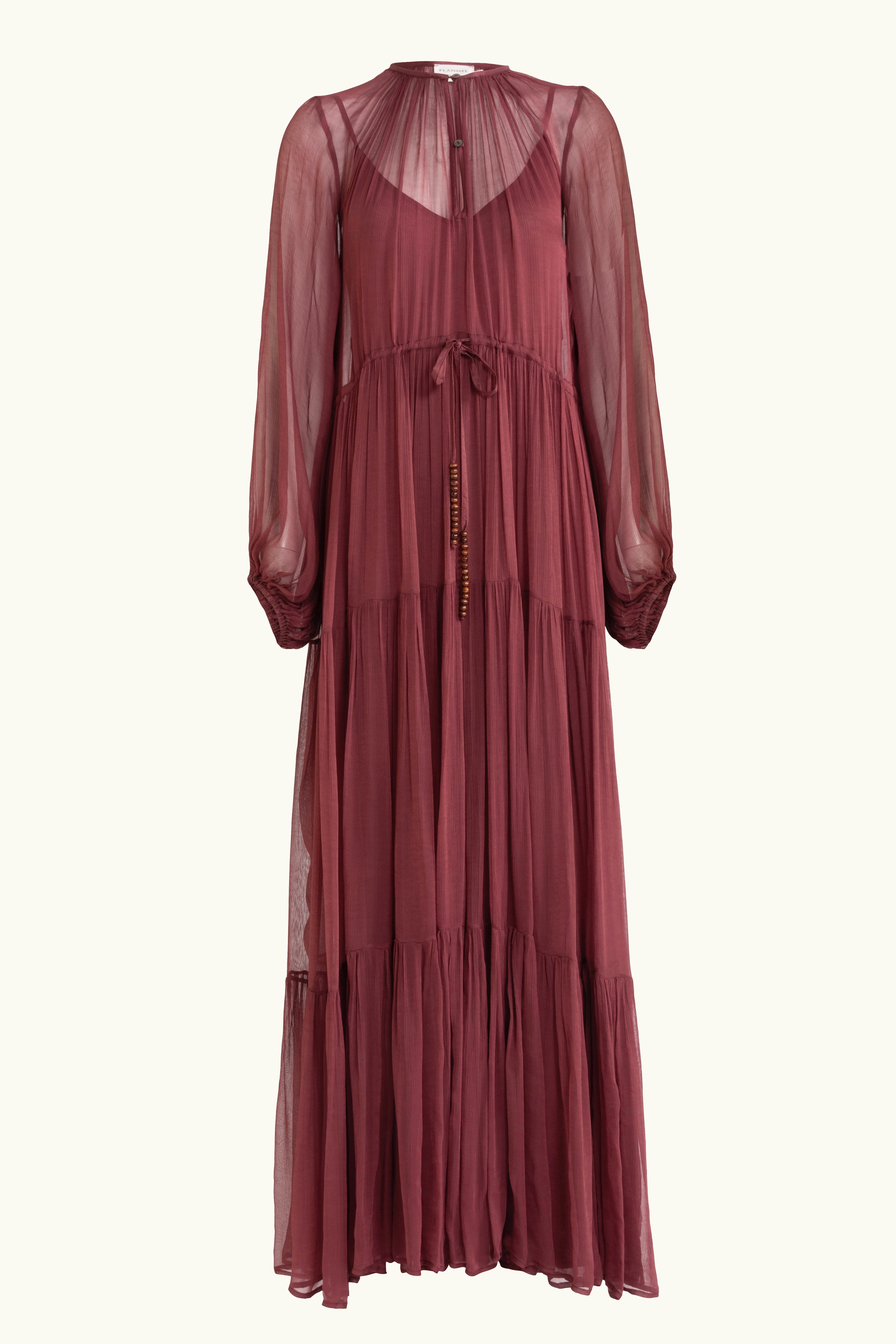 Lucinda Crinkle Chiffon Maxi Dress
