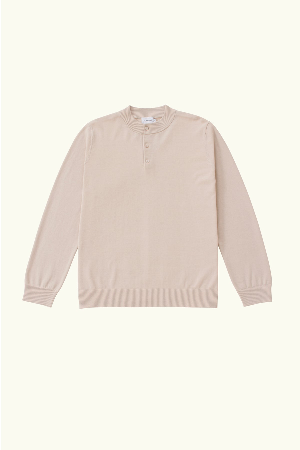 Luis Cotton Henley Knit
