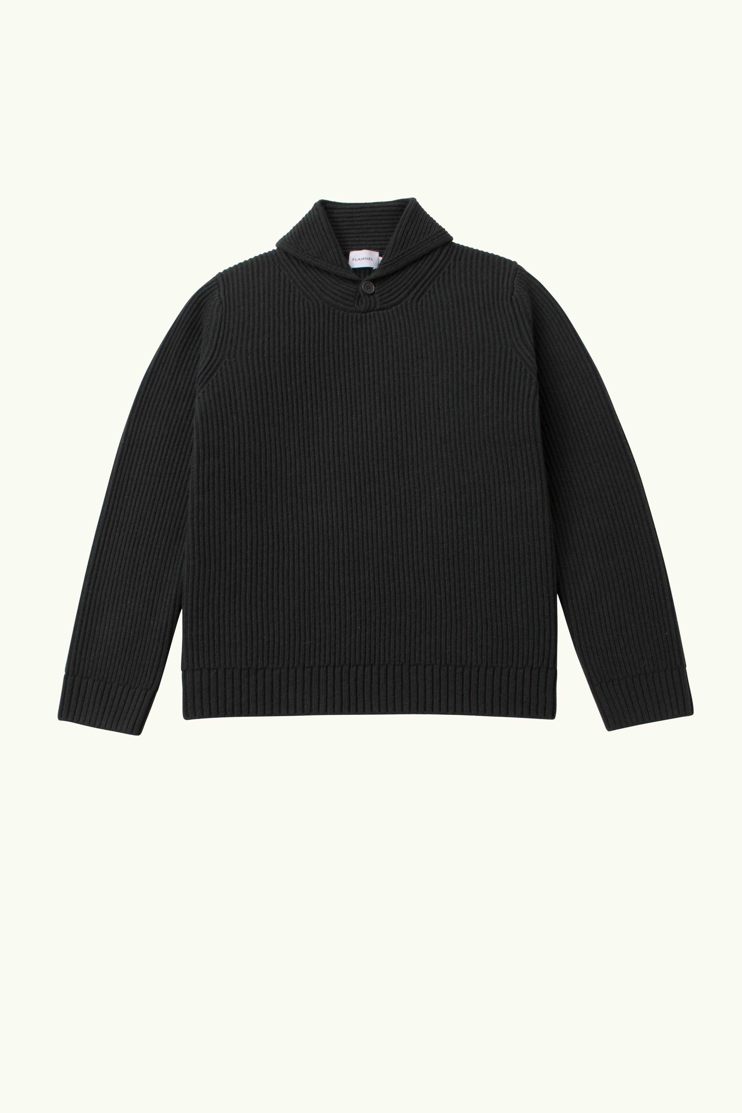 Marcus Wool-Cashmere Shawl Crew Sweater