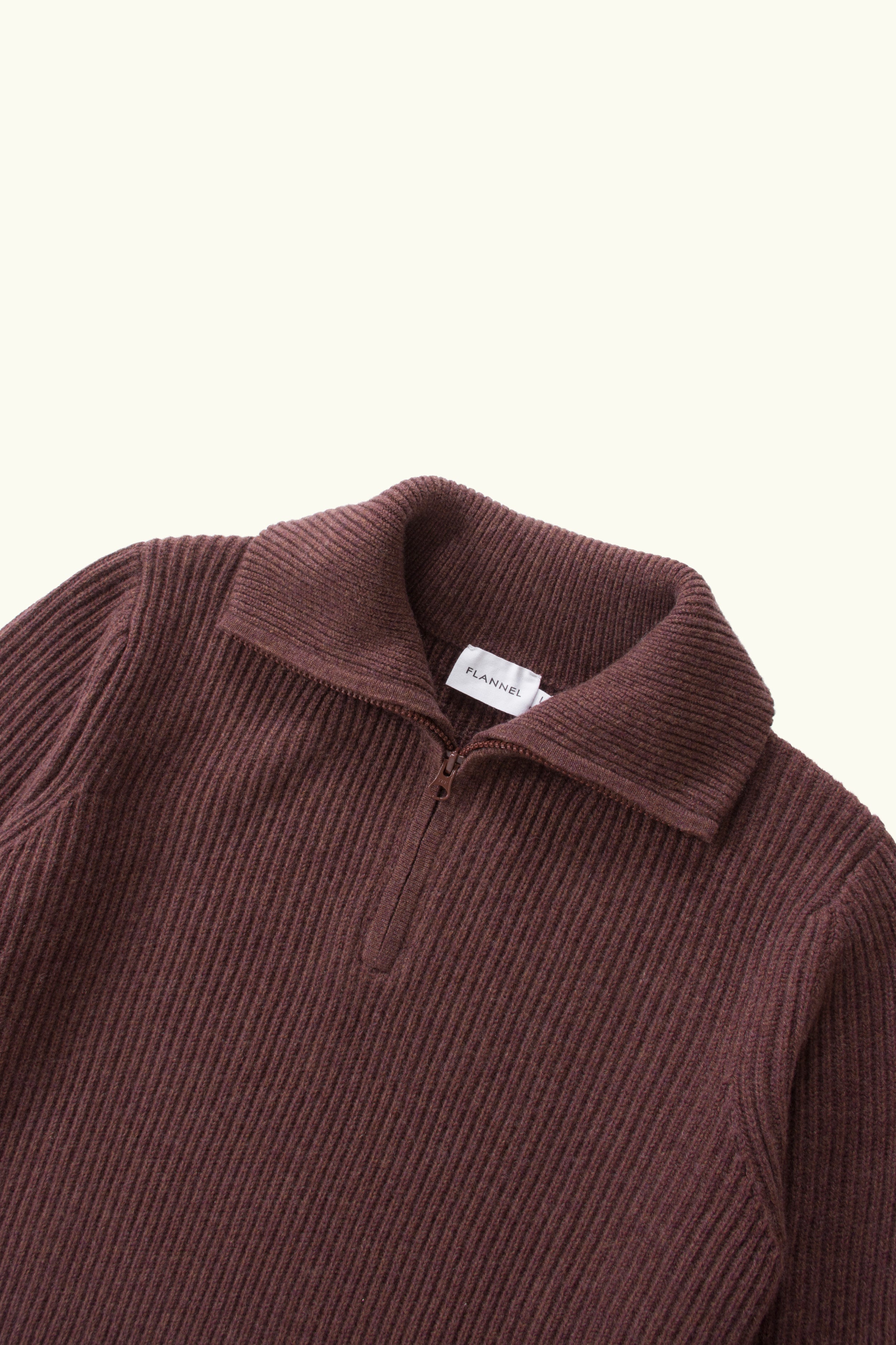 Port Wool-Cashmere Quarter Zip Crew